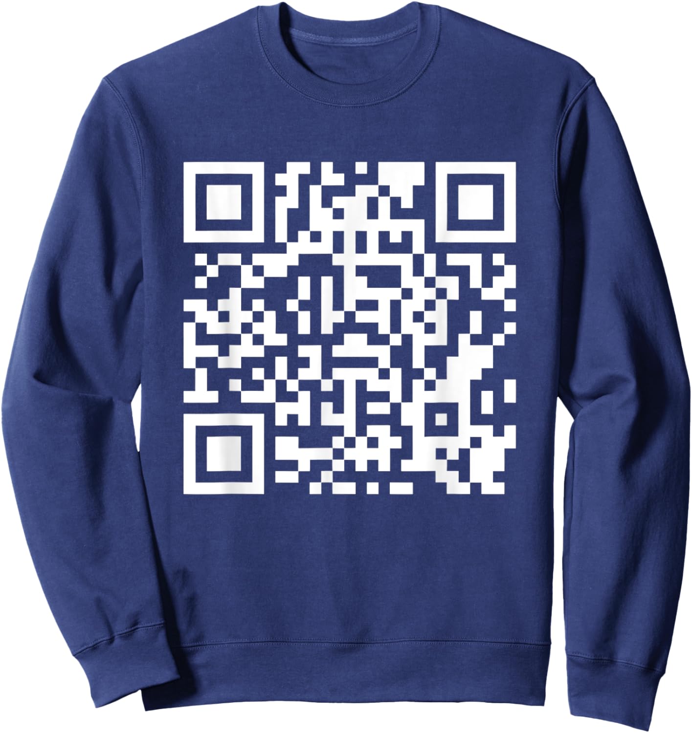 Funny QR President Trump Dance Code Sweatshirt - Sweatshirt | Navy