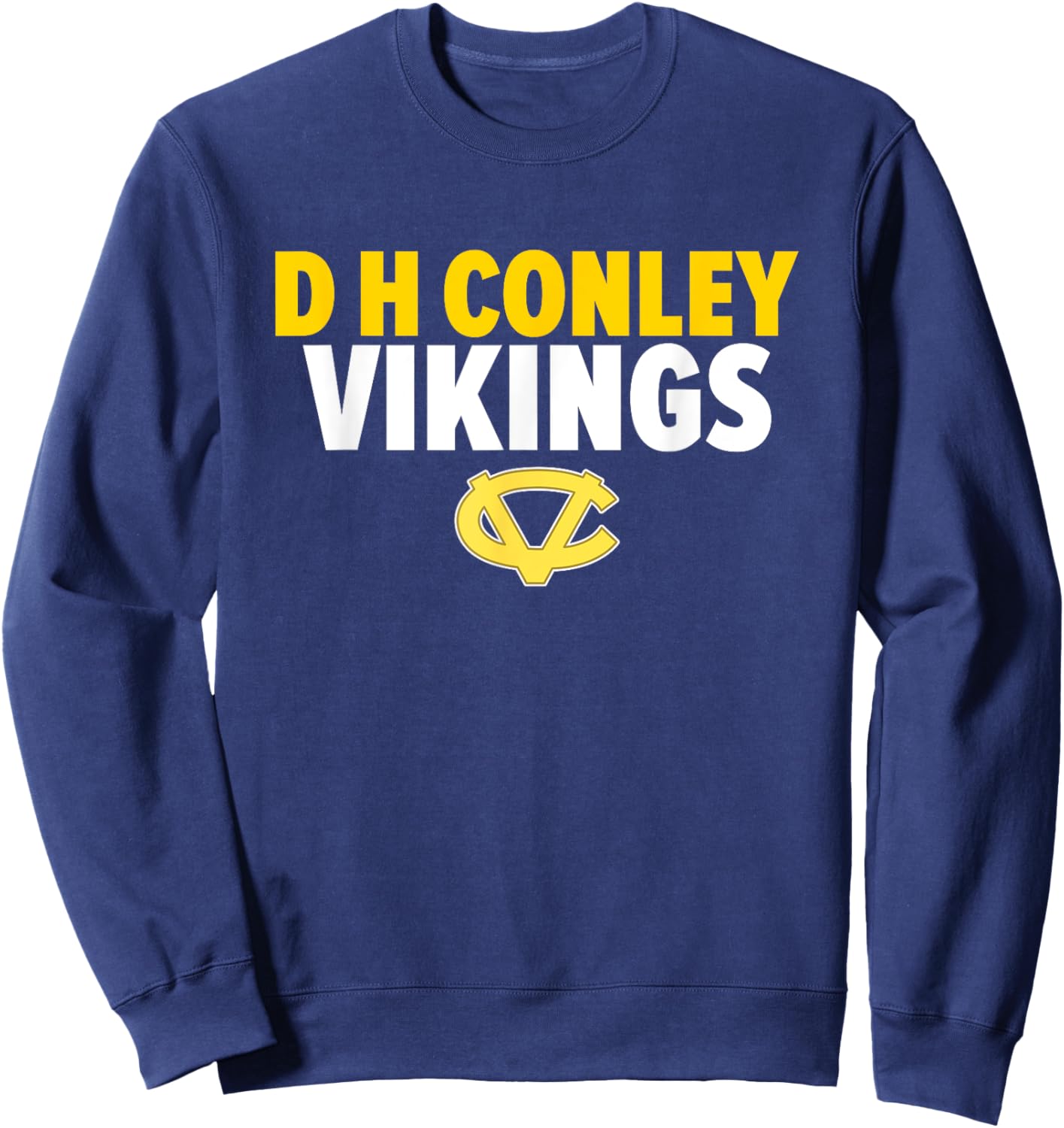 D H Conley Vikings Logo Bold HS Sweatshirt - Sweatshirt | Navy