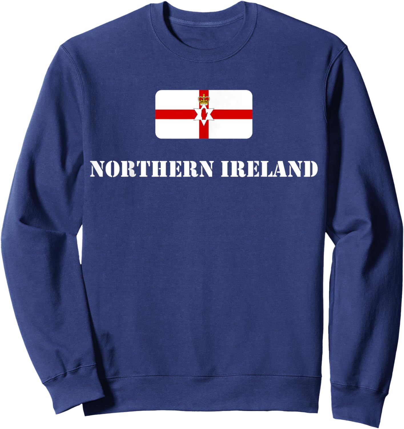 Northern Ireland Flag, Norlin Airlann, Northern Ireland Sweatshirt - Sweatshirt | Navy