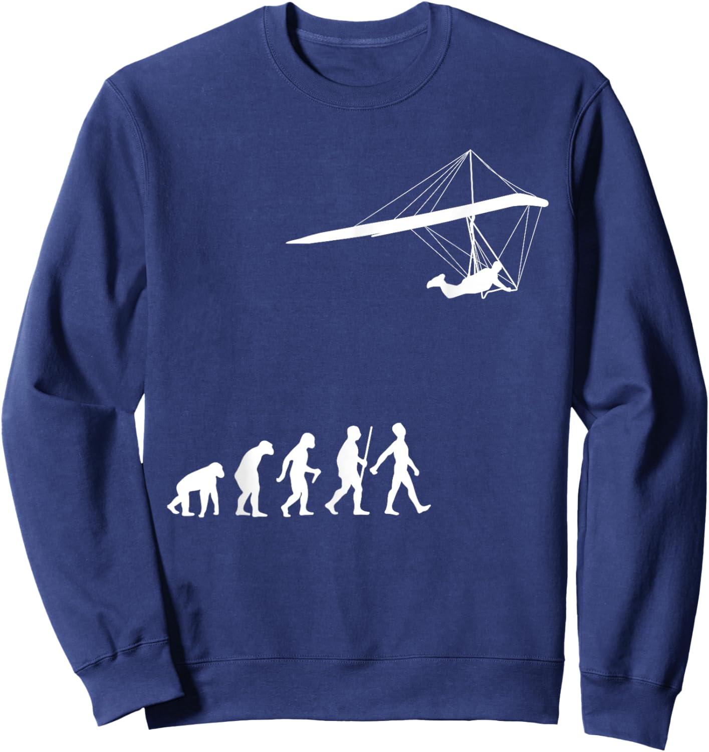 Best Hang Glider Art Women Hang Glide Hang Gliding Sweatshirt - Sweatshirt | Navy