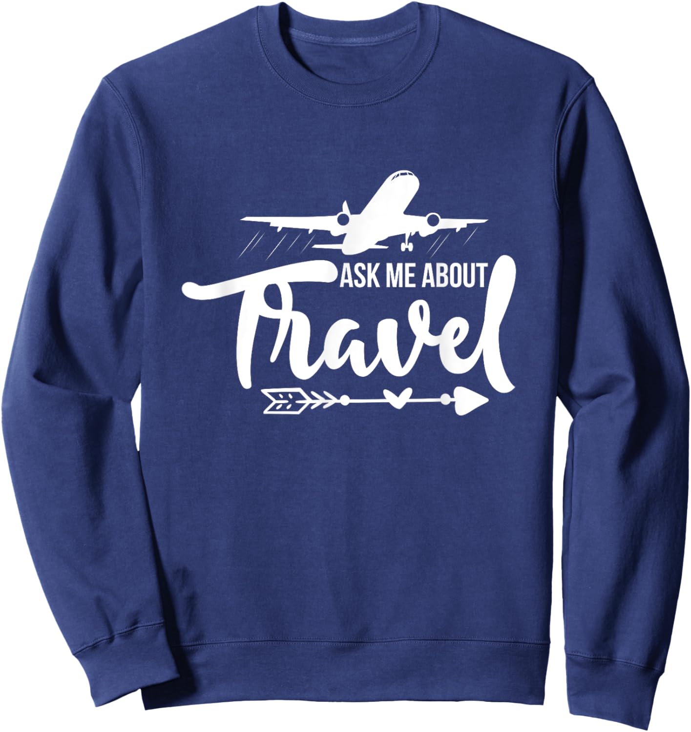 Ask me about Travel Travel agent Sweatshirt - Sweatshirt | Navy