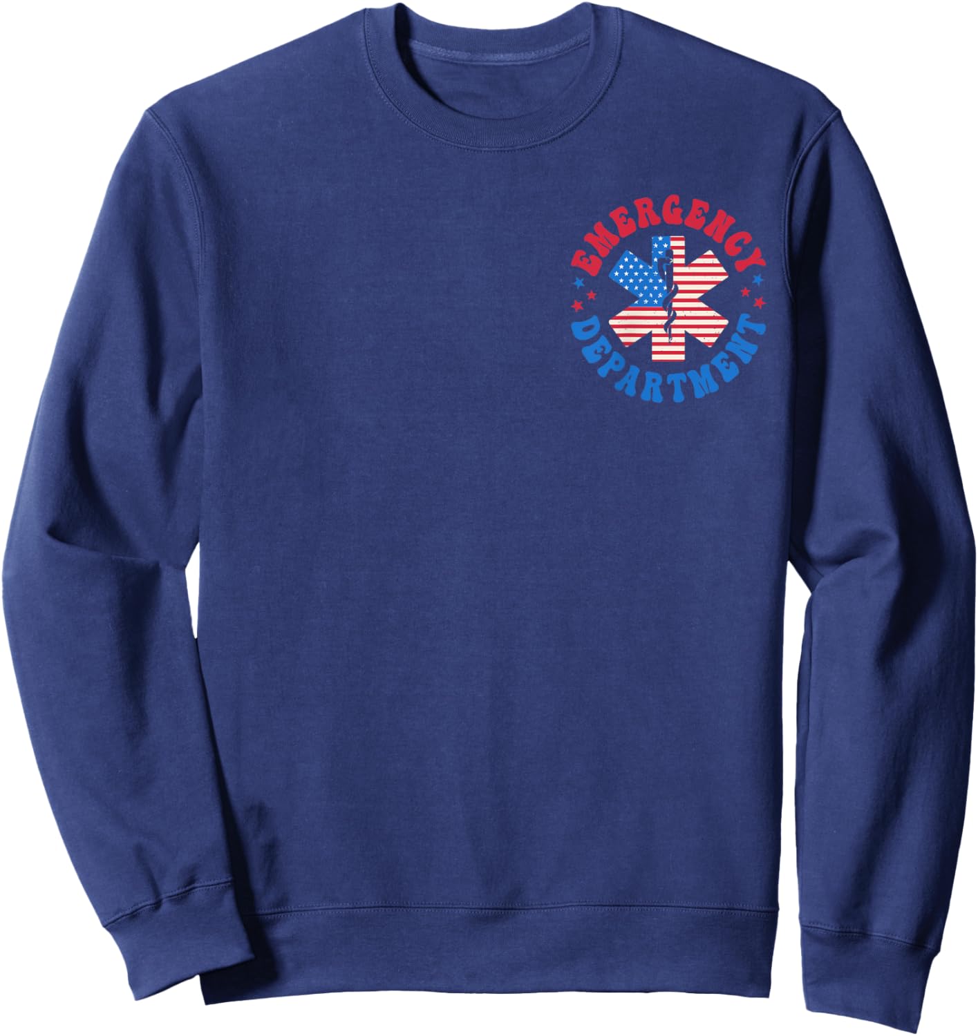 Emergency Department 4th of July USA Emergency Room Er Nurse Sweatshirt - Sweatshirt | Navy