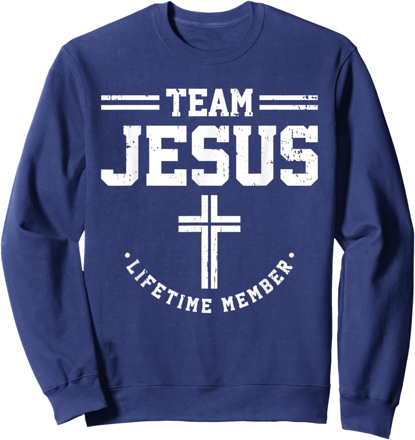 Christian - Team Jesus 03 Faith Hope Love Sweatshirt - Sweatshirt | Navy