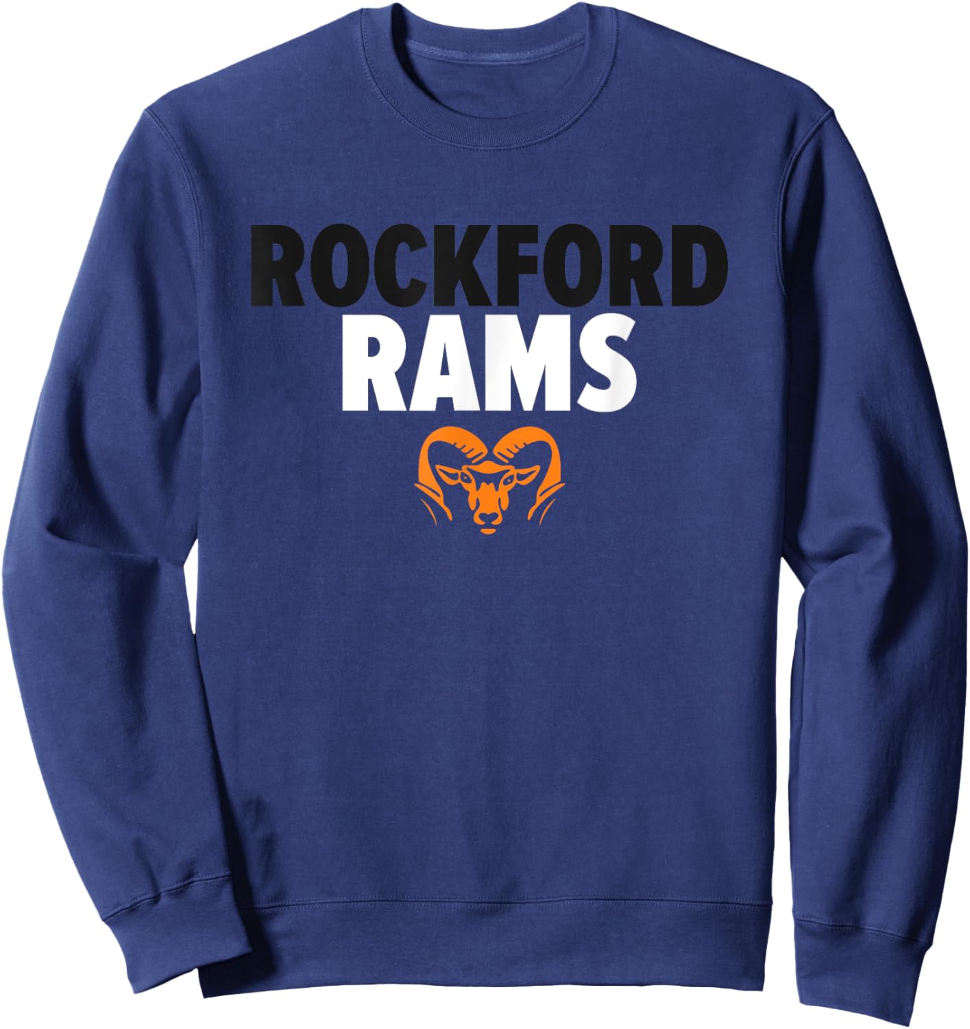 Rockford Rams Logo Bold HS Sweatshirt - Sweatshirt | Navy