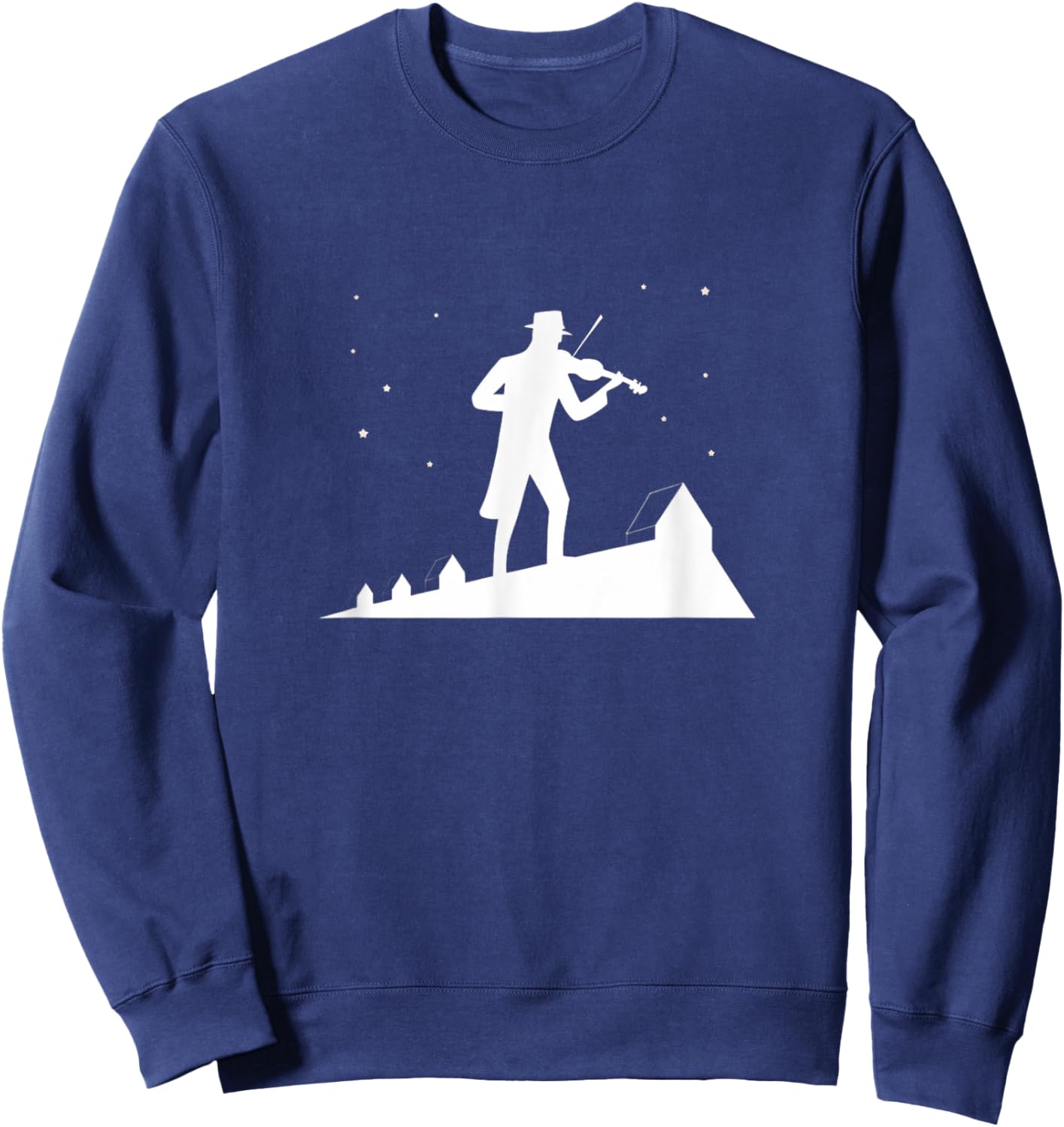 Fiddler On Roof Retro Musical Theater Broadway Theatre Sweatshirt - Sweatshirt | Navy