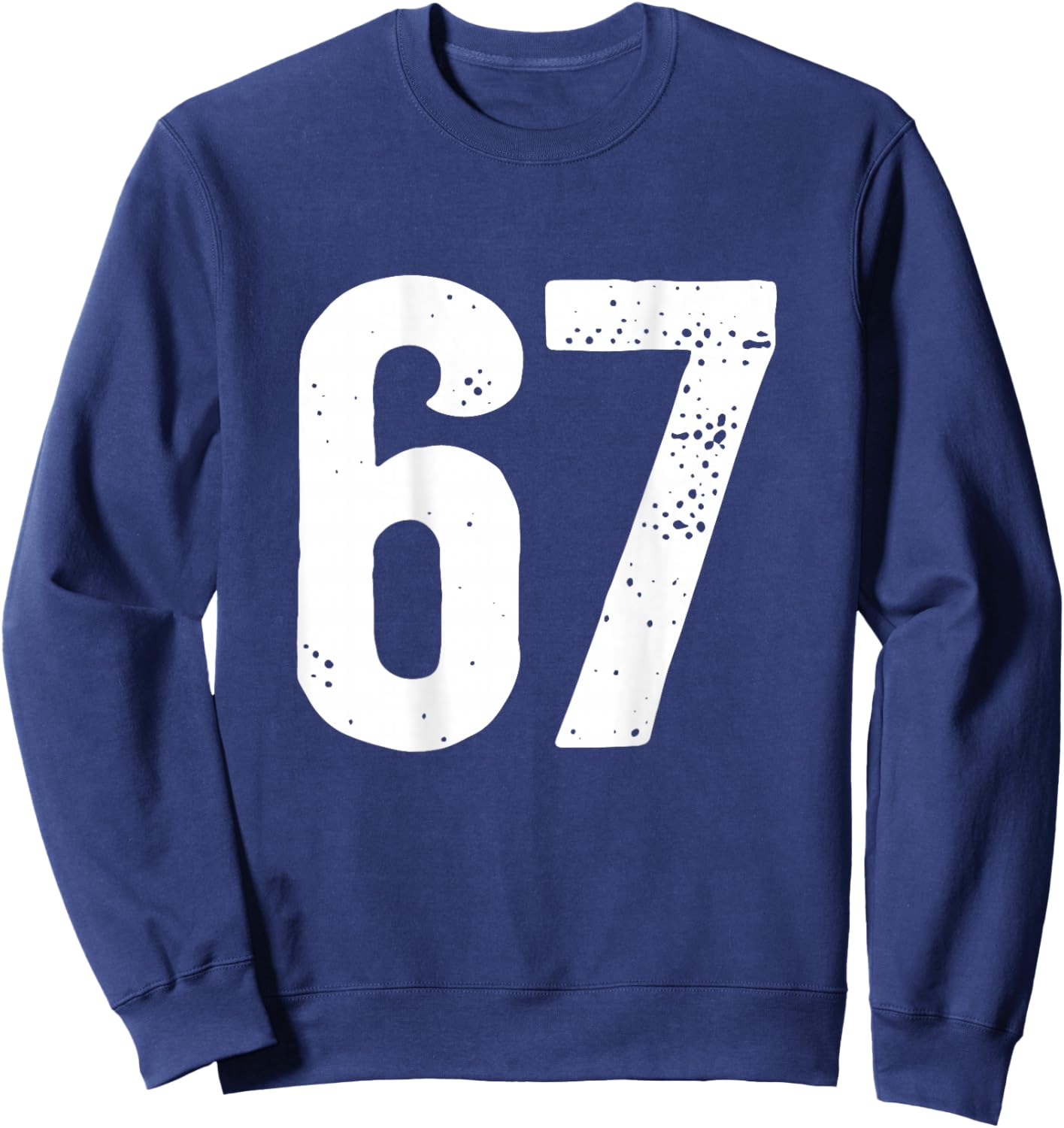 Number 67 at the Back Sweatshirt - Sweatshirt | Navy