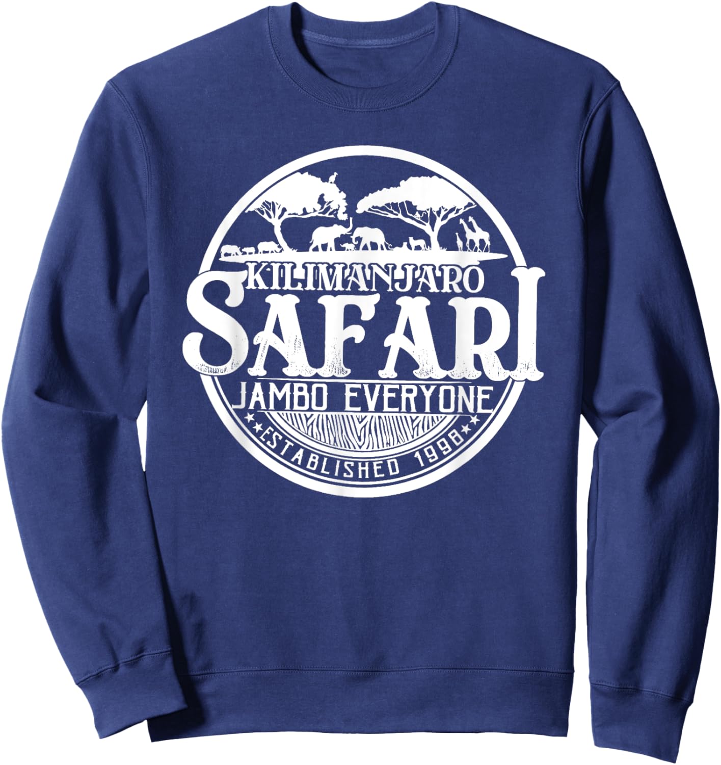 Family Journey to Kilimanjaro Animal Safari, Theme Park Sweatshirt - Sweatshirt | Navy