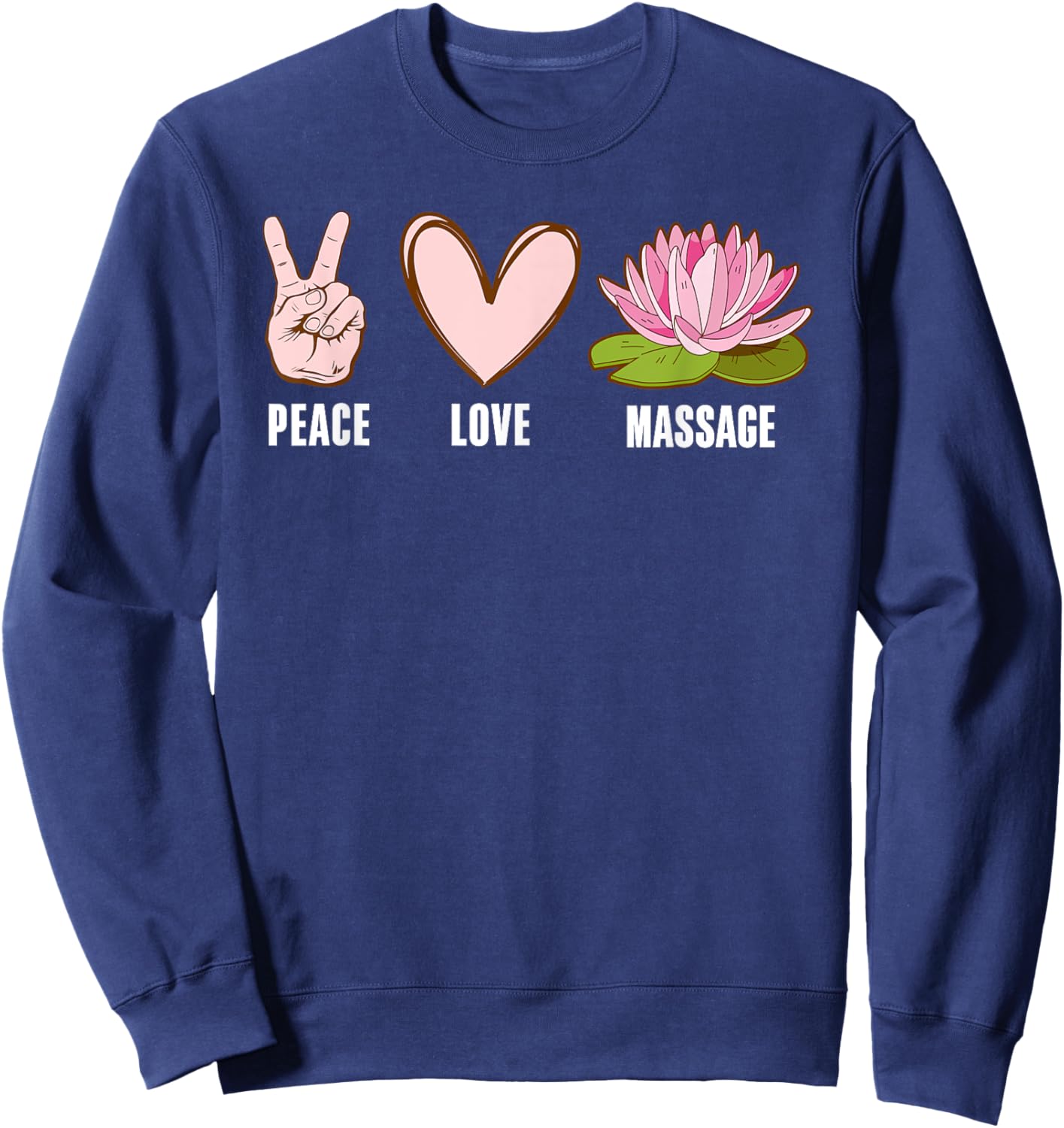 Cool Massage Therapist Design Women Massage Therapy Sweatshirt - Sweatshirt | Navy