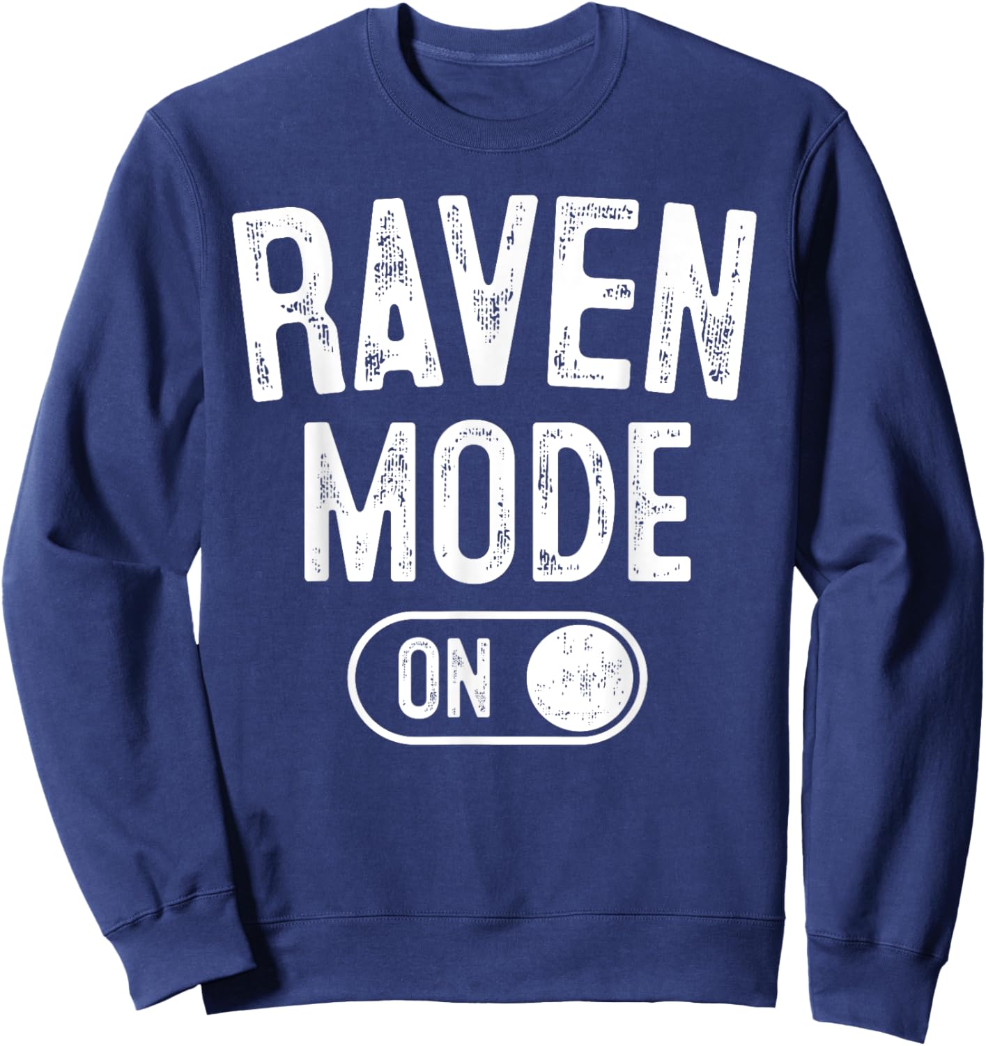 Raven Mode On Costume Funny Clever Corvid Gift Animal Lover Sweatshirt - Sweatshirt | Navy