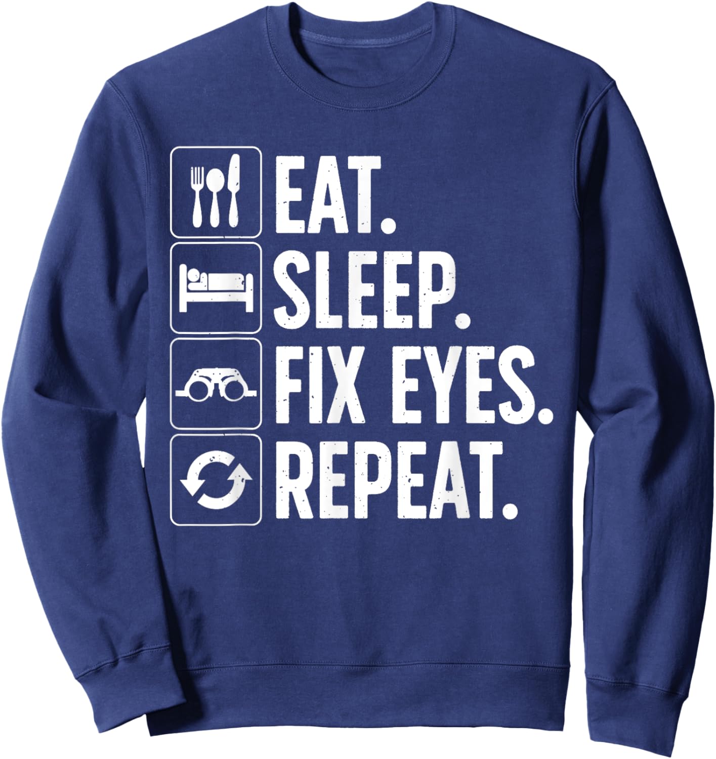 Eye Surgeon Art Women Eye Doctor Ophthalmologist Sweatshirt - Sweatshirt | Navy