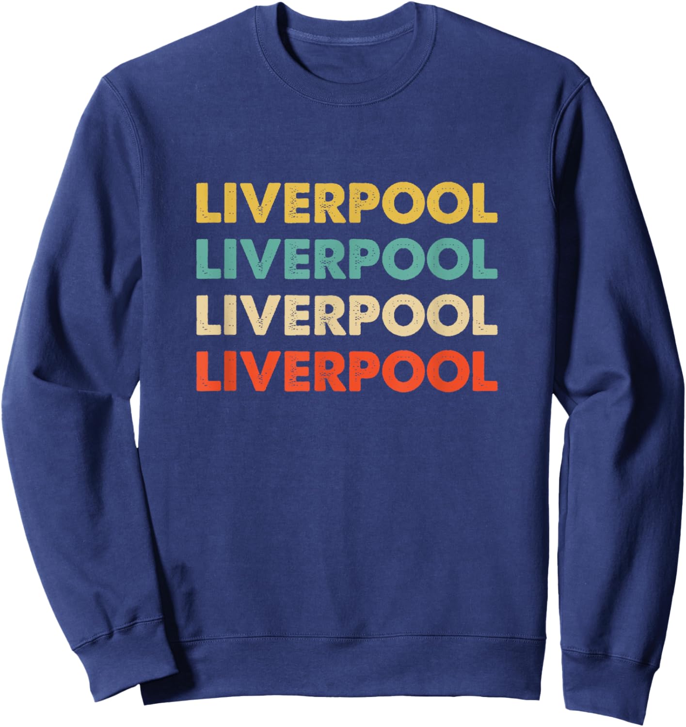 Liverpool England , Small, Black Sweatshirt - Sweatshirt | Navy