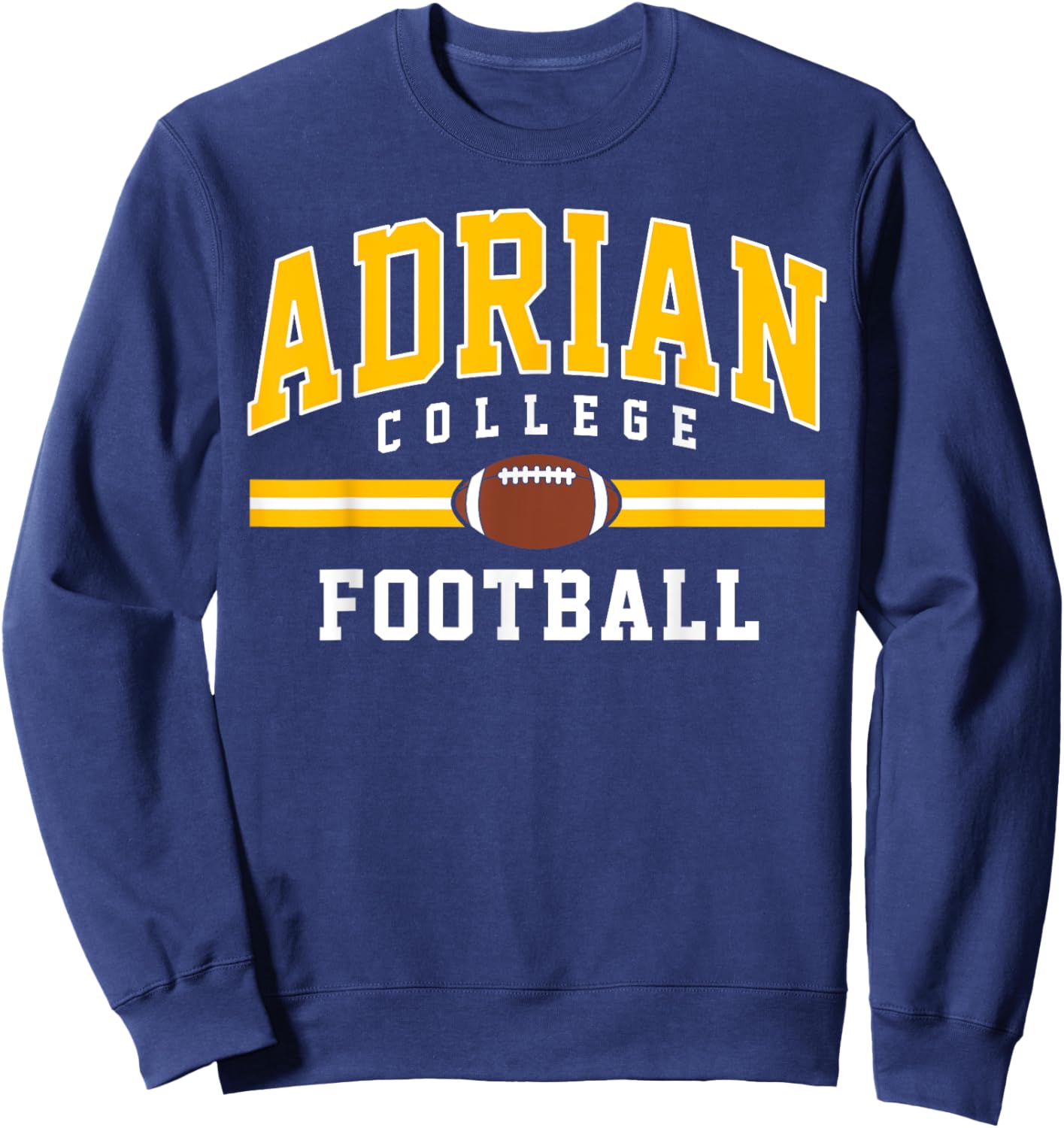 Adrian College Football Arch Vintage Design Women Sweatshirt - Sweatshirt | Navy