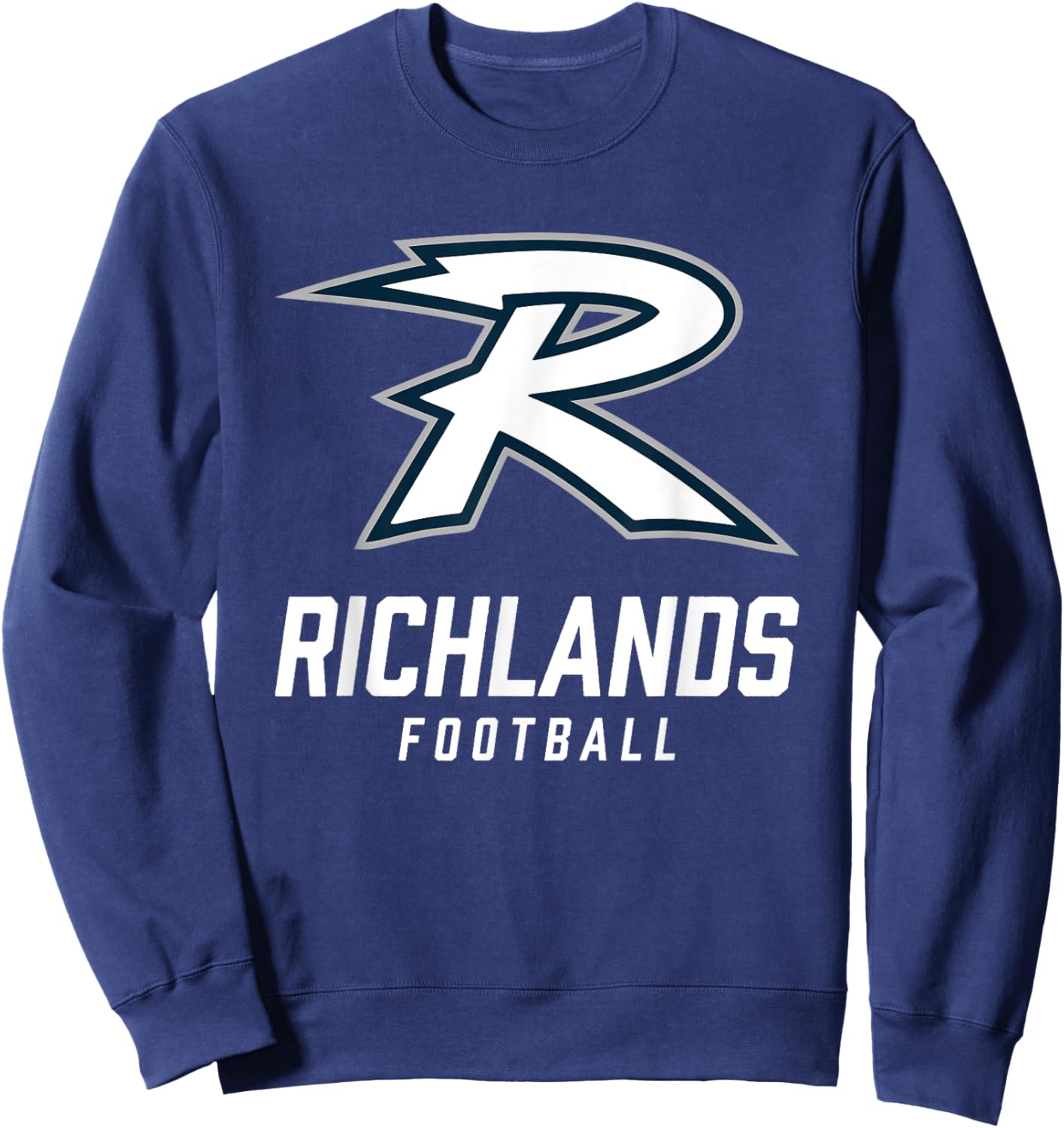 Richlands Tornadoes Logo Football Team HS Sweatshirt - Sweatshirt | Navy