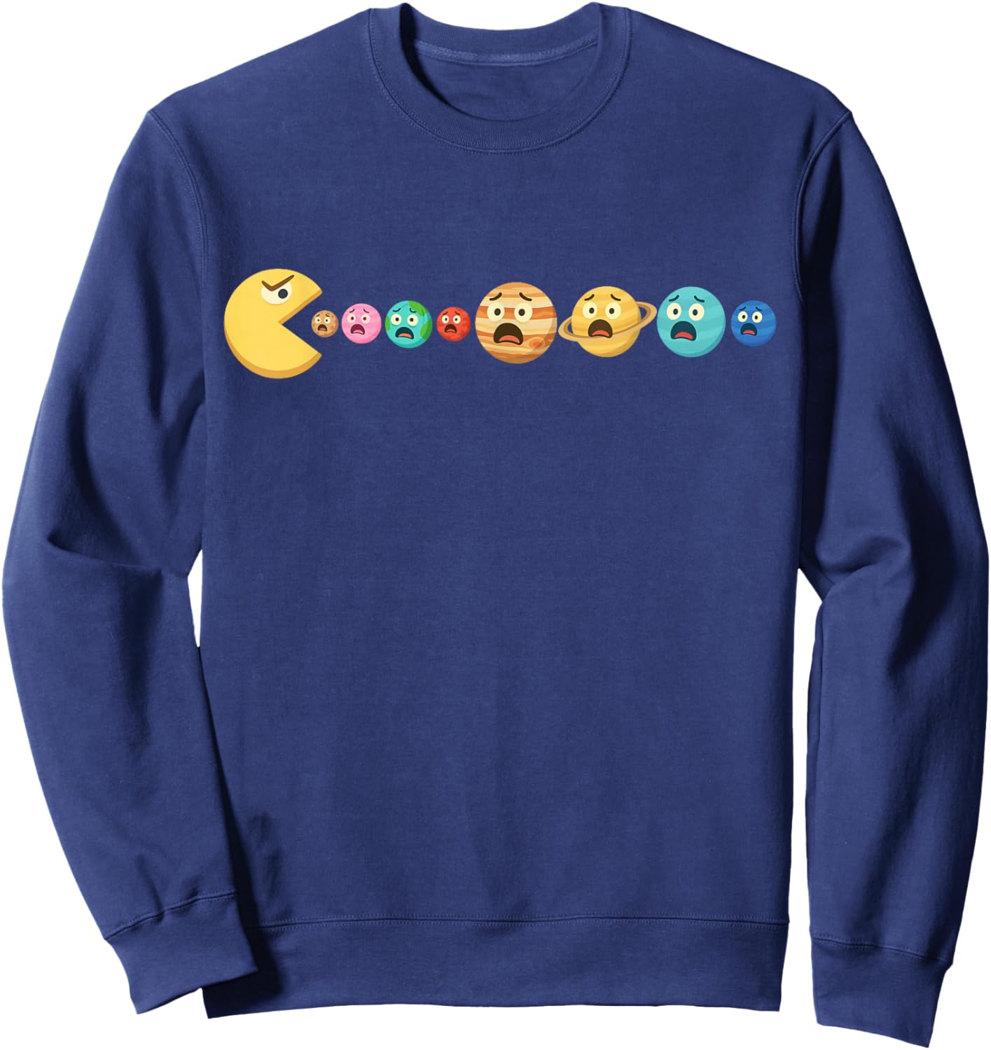 Hungry Sun Planets in Panic Funny Space Drama Video Games Sweatshirt - Sweatshirt | Navy