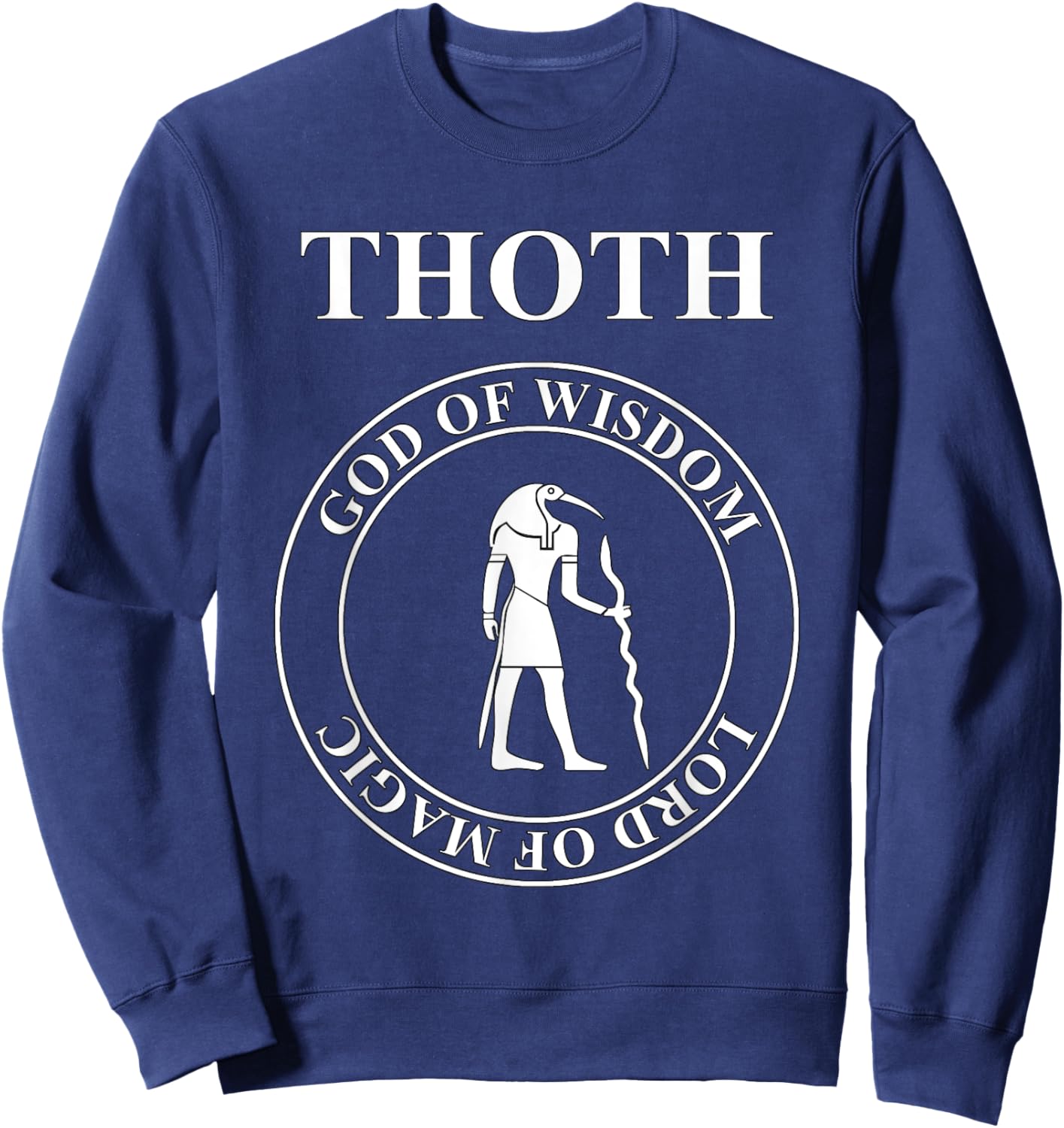 Thoth Egyptian God of Wisdom and Magic Sweatshirt - Sweatshirt | Navy