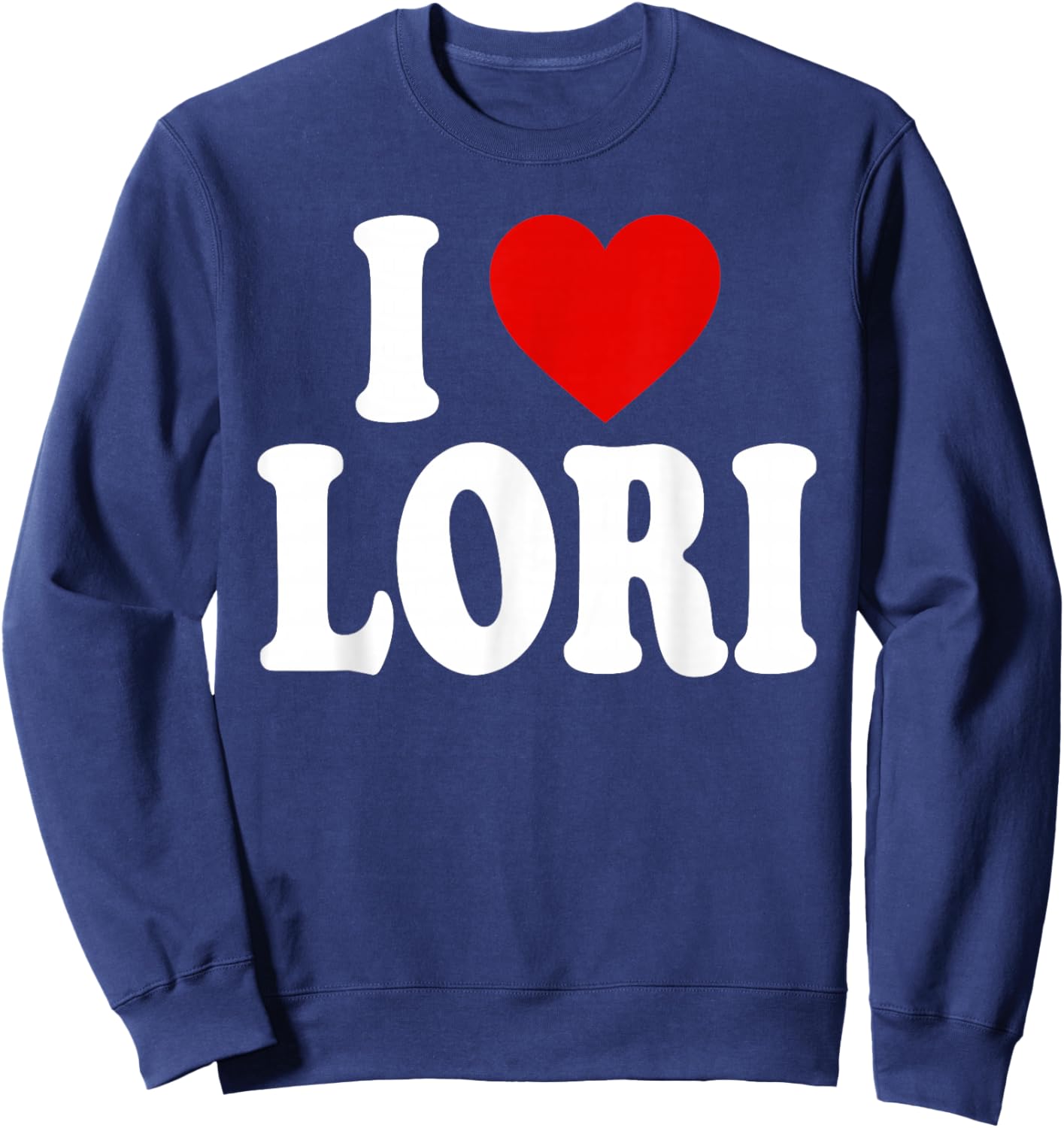 I Heart Love Lori Sweatshirt - Sweatshirt | Navy
