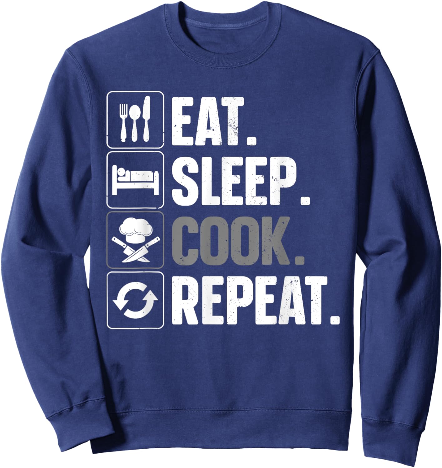 Funny Chef Design Women Cooking Culinary Cook Chef Sweatshirt - Sweatshirt | Navy