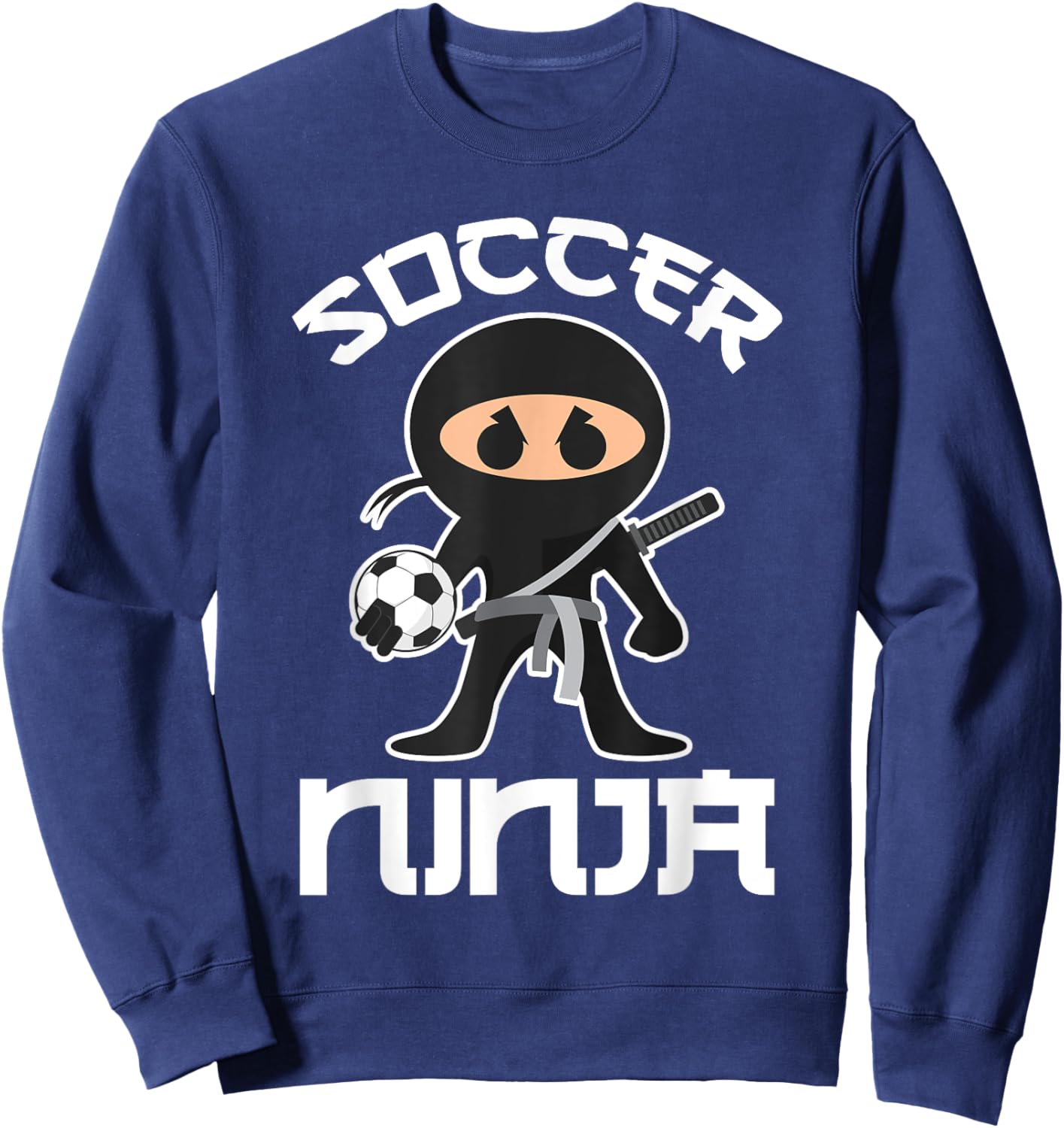 Cool Soccer Art Boys Kid Soccer Lovers Soccer Player Sweatshirt - Sweatshirt | Navy