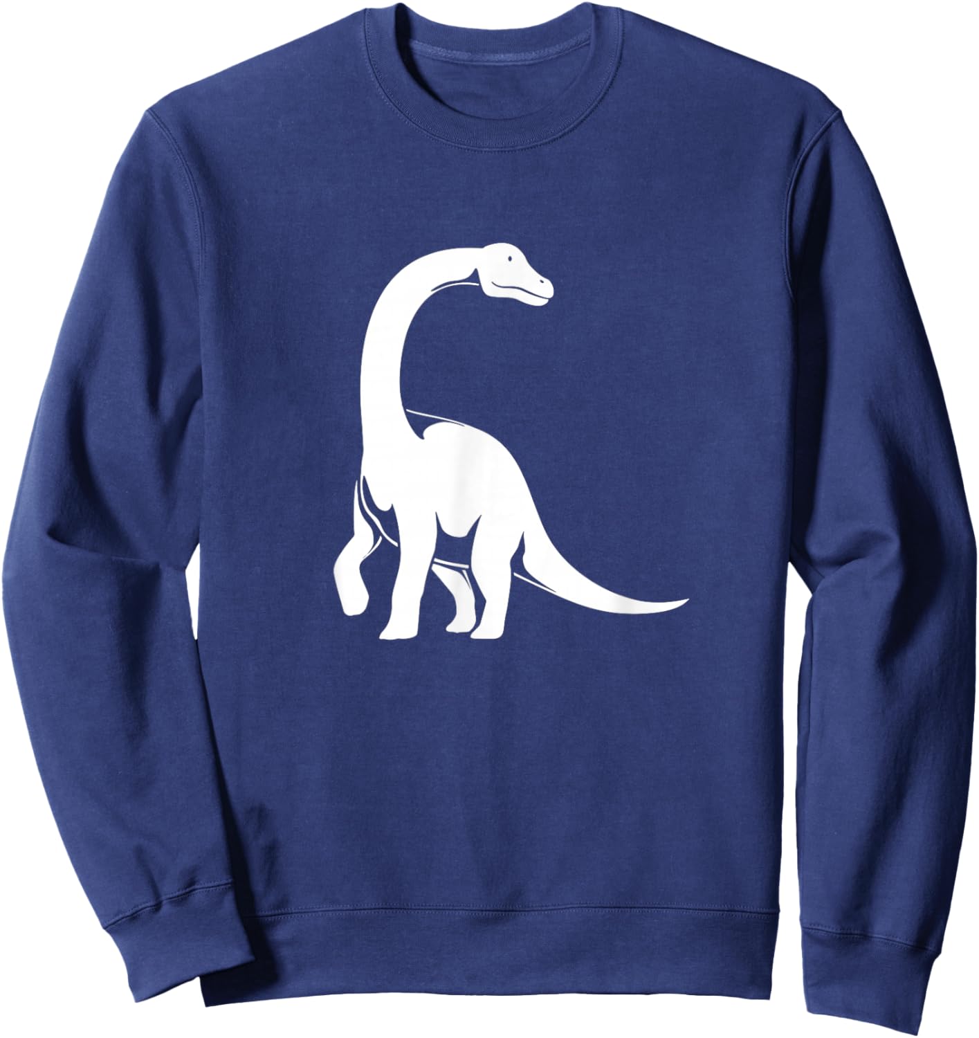 Vintage Long Neck Dinosaur Brachiosaurus Sweatshirt - Sweatshirt | Navy
