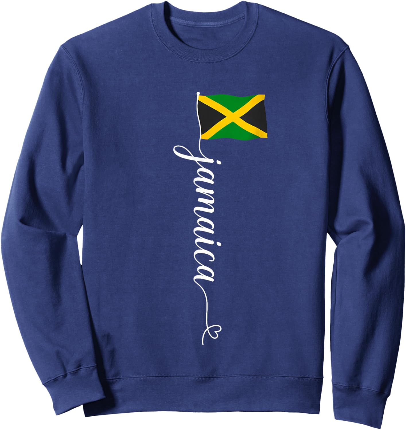 Jamaica Flag Jamaican Pride Jamaica Fan Roots Men Women Kids Sweatshirt - Sweatshirt | Navy