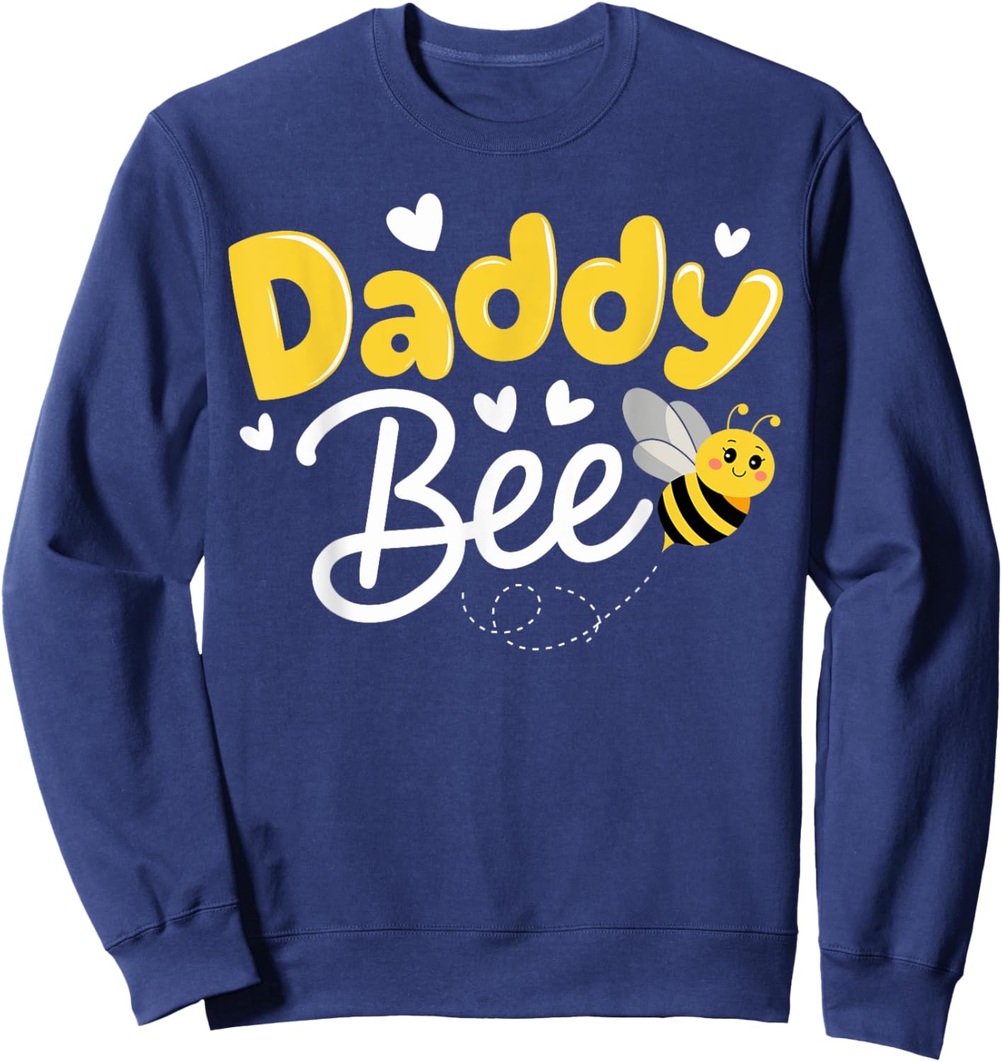 Daddy Bee Family Matching Beekeeper Papa Dad Bees Lover Sweatshirt - Sweatshirt | Navy