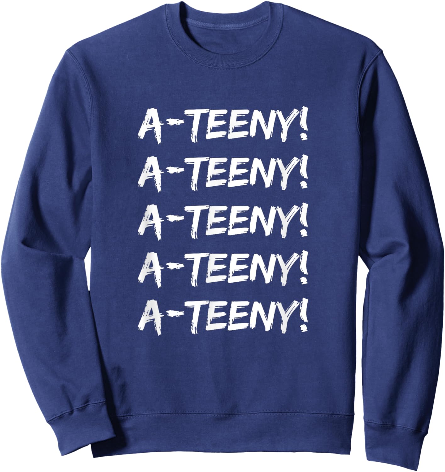 Brass NYC Clothing, Inc. Fun Tin-Man Crying Tears Over Fourth Wife The Wiz Wizard-Oz Adults Black Small Modern Letter Print Birthday Sweatshirt - Sweatshirt | Navy