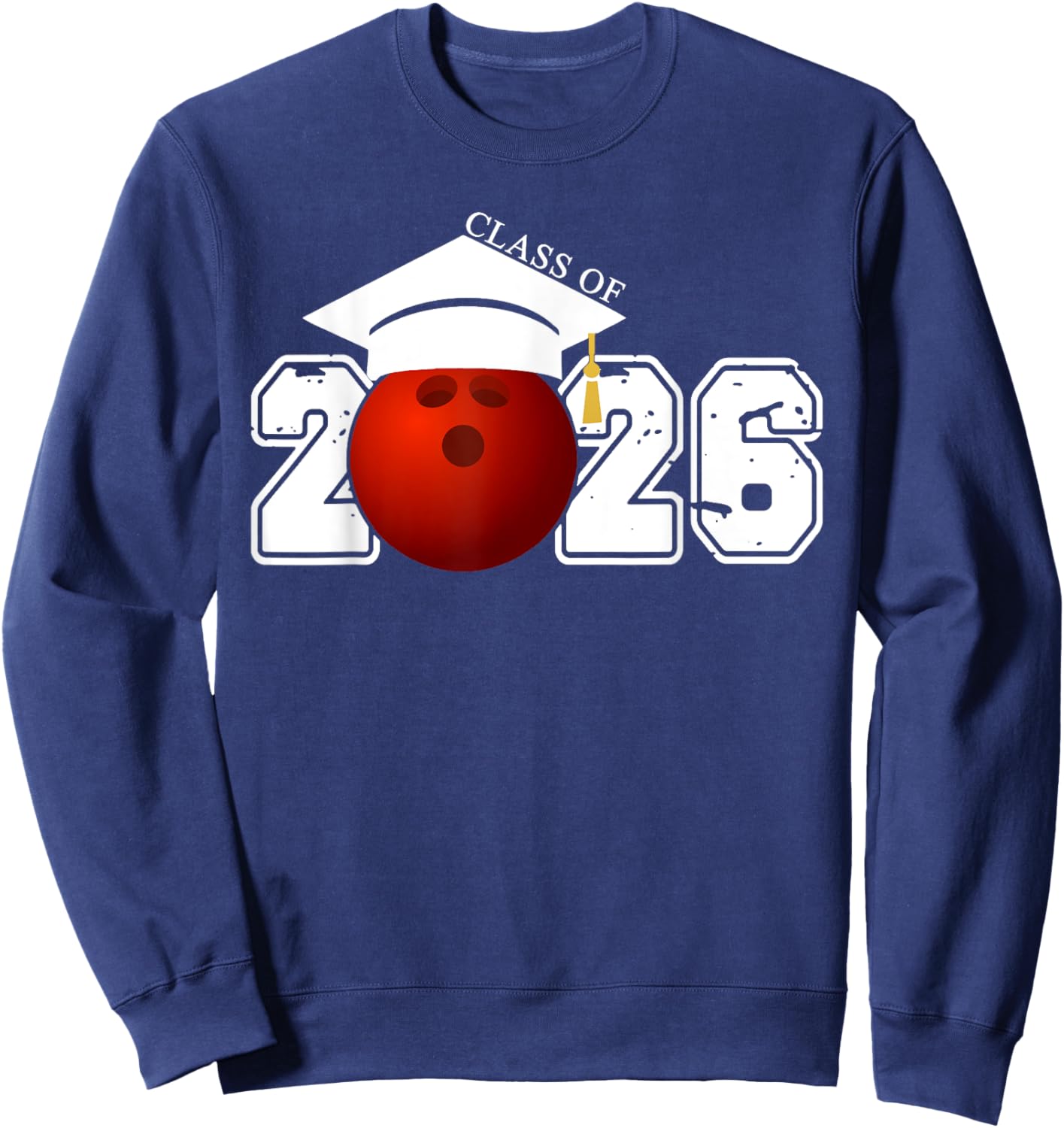 Senior Class Of 2026 Graduation Bowling Graduate Gifts Sweatshirt - Sweatshirt | Navy