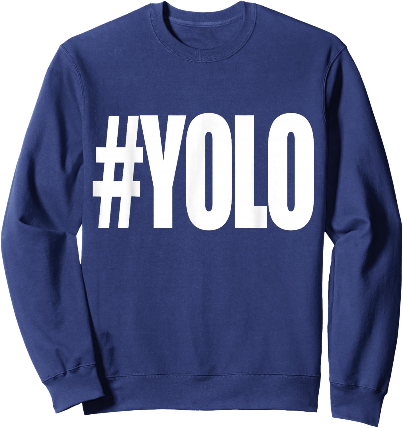 Hashtag Yolo Sweatshirt - Sweatshirt | Navy