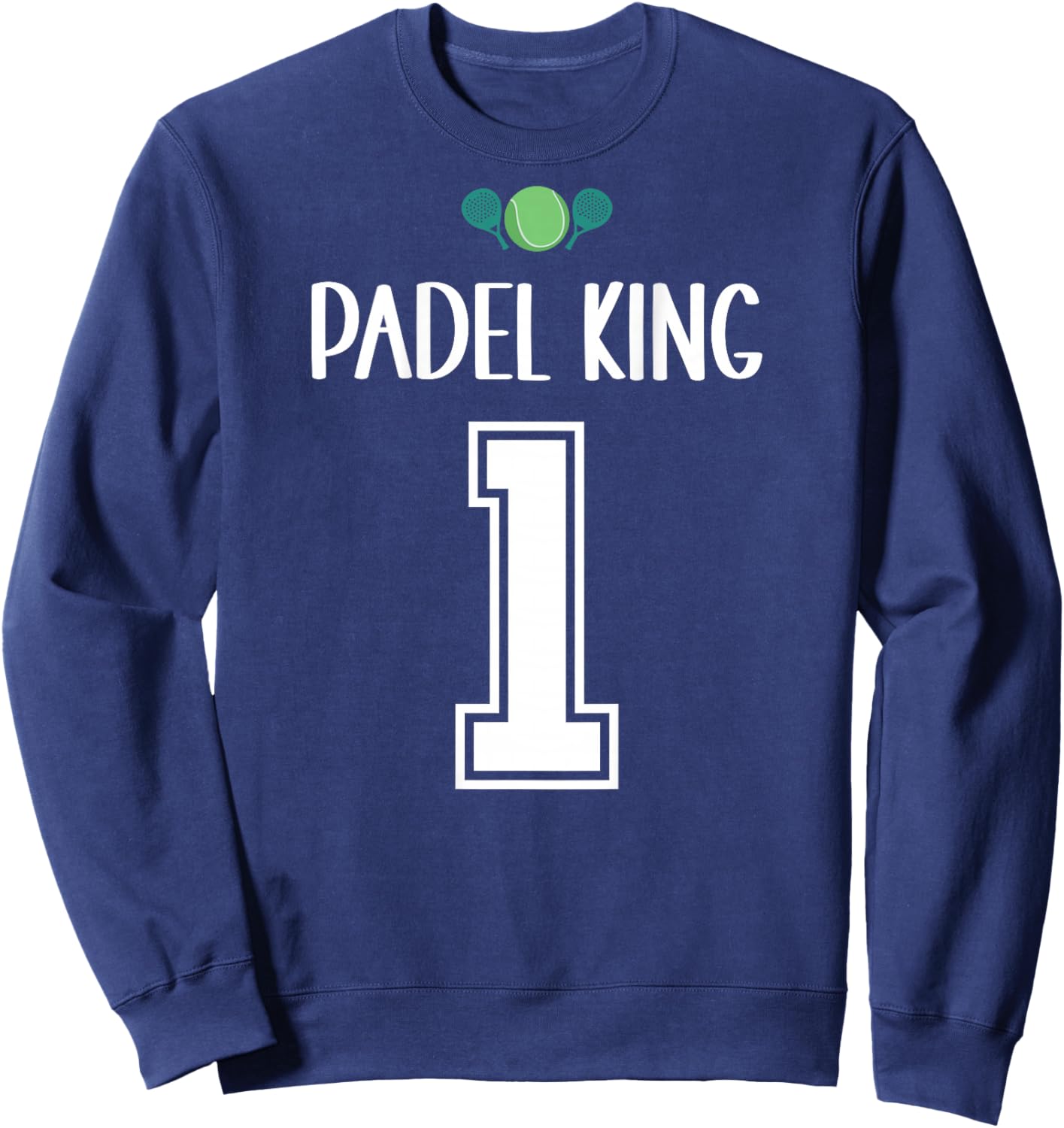 Lustiges Padel Tennis Trikot mit Rückennummer Padel Sweatshirt - Sweatshirt | Navy