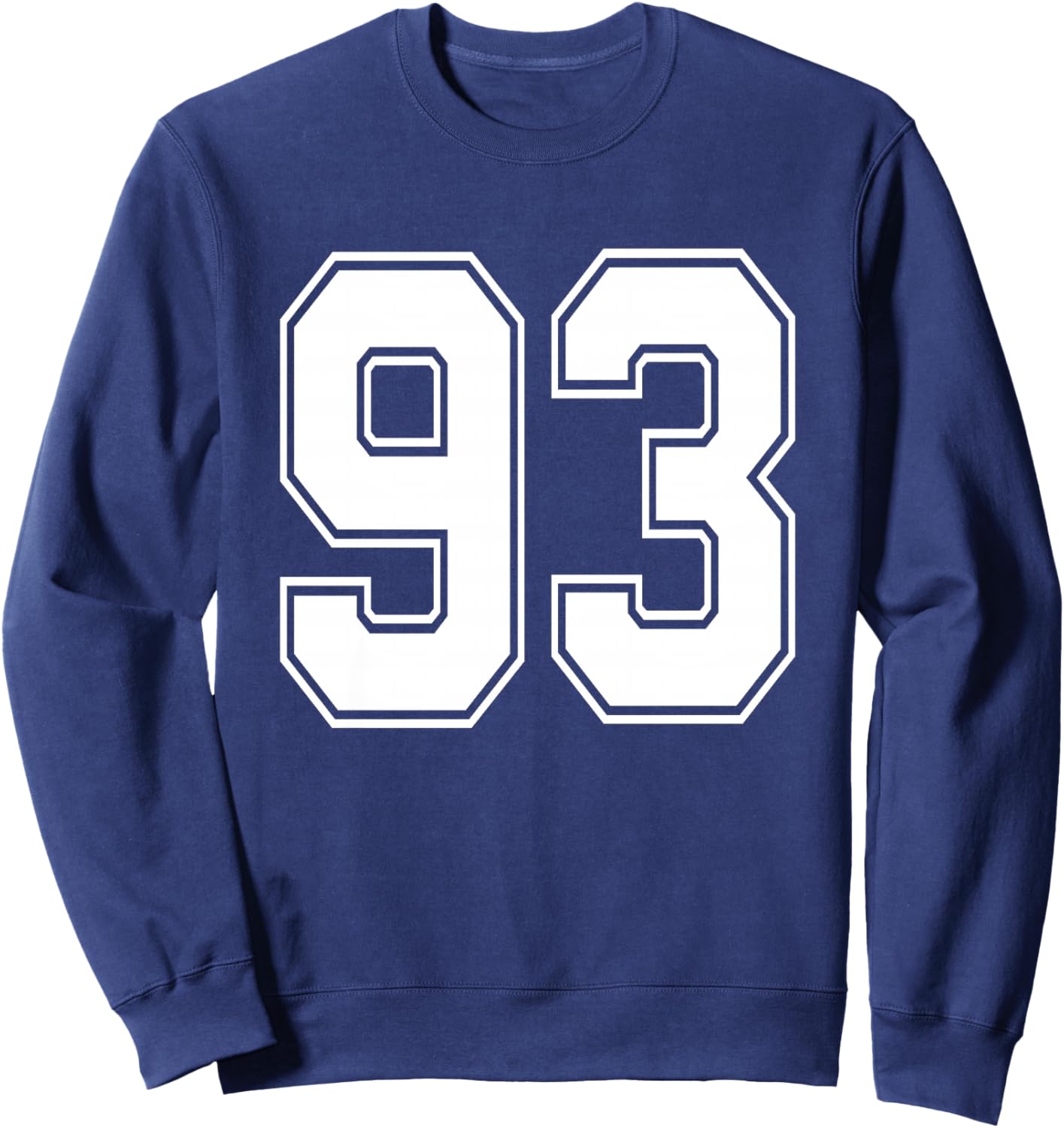 #93 Numéro 93 Sports.Maillot Mon Joueur préféré #93 Haut de Gamme Sweatshirt - Sweatshirt | Navy