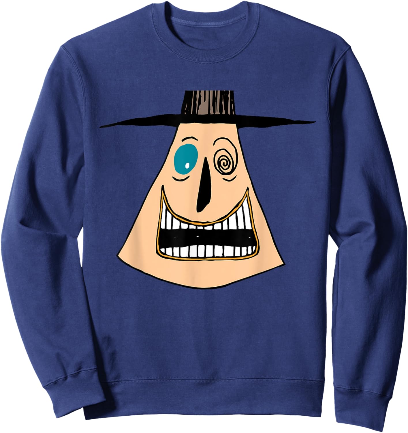Disney The Nightmare Before Christmas The Mayor Big Face Sweatshirt - Sweatshirt | Navy