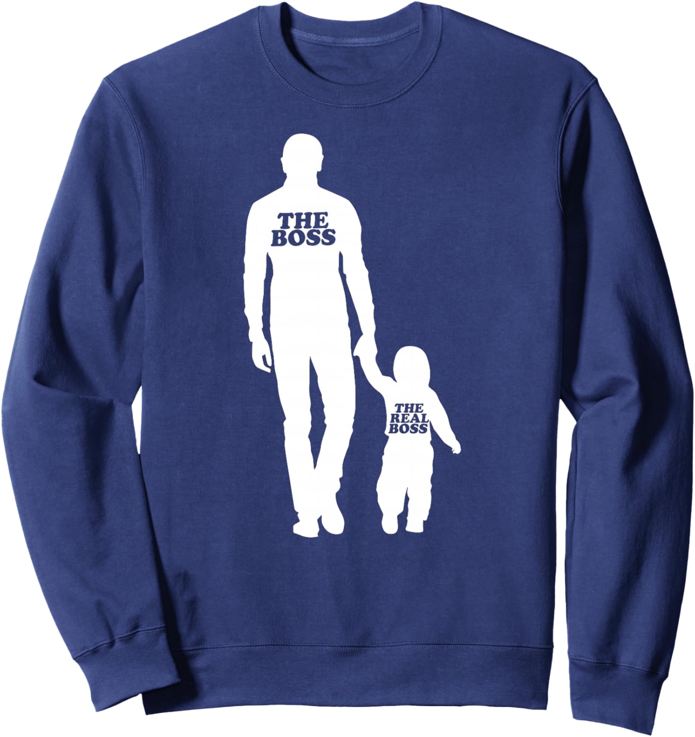 The Boss The Real Boss - Cadeaux de Couple Haut de Gamme Sweatshirt - Sweatshirt | Navy