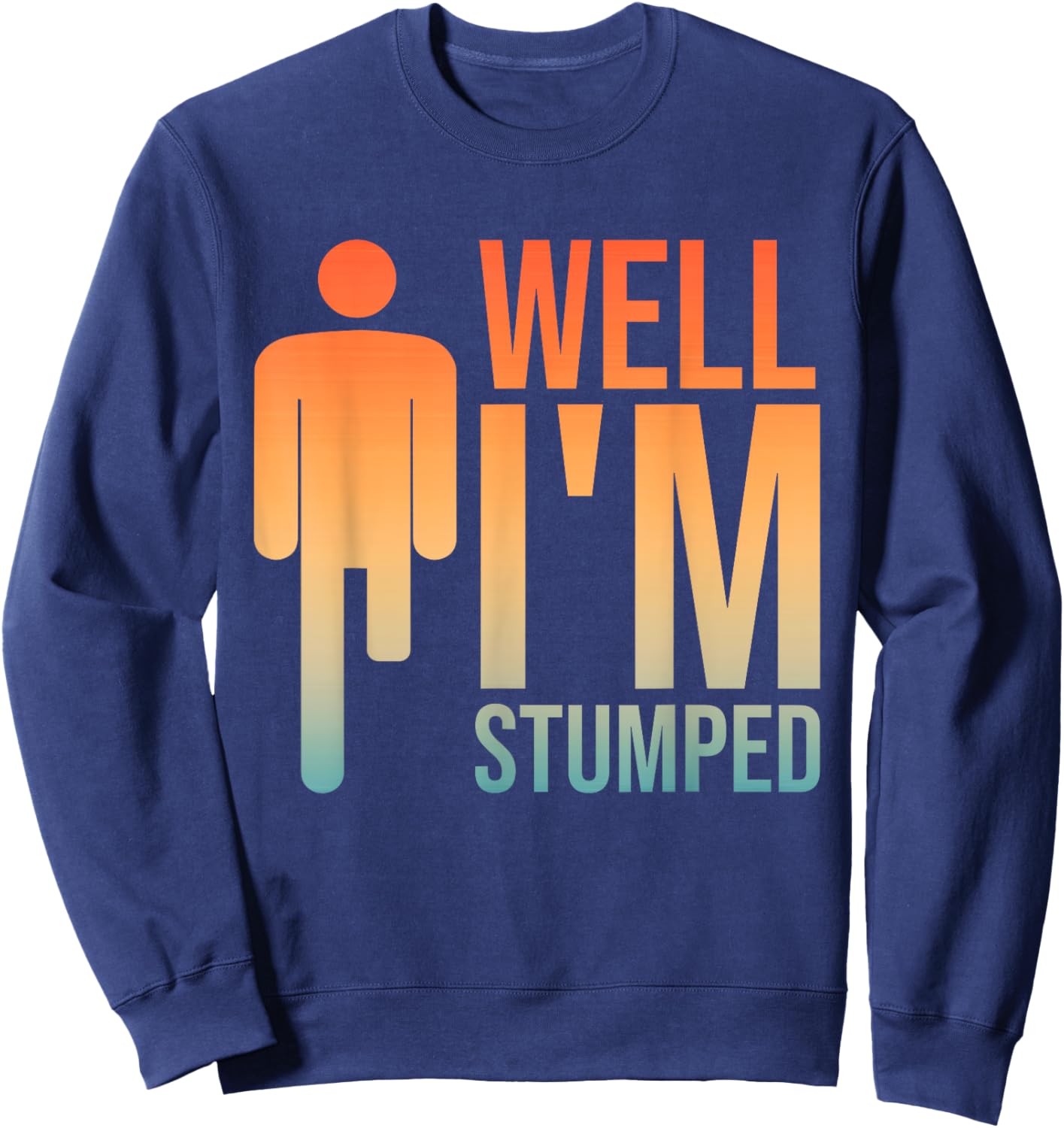 Funny Amputee Design Women Prosthetic Leg Amputation Sweatshirt - Sweatshirt | Navy