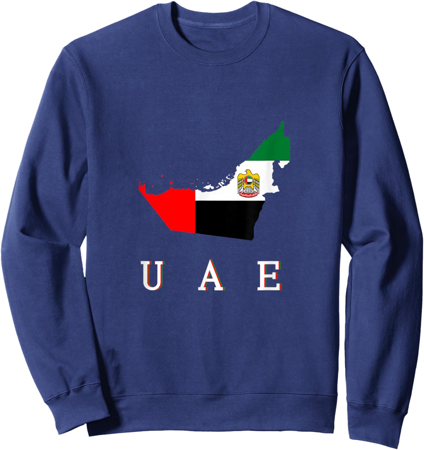 Drapeau des Émirats Arabes Unis patriotiques pour Hommes, Femmes, Enfants, Émirats Arabes Unis Sweatshirt - Sweatshirt | Navy