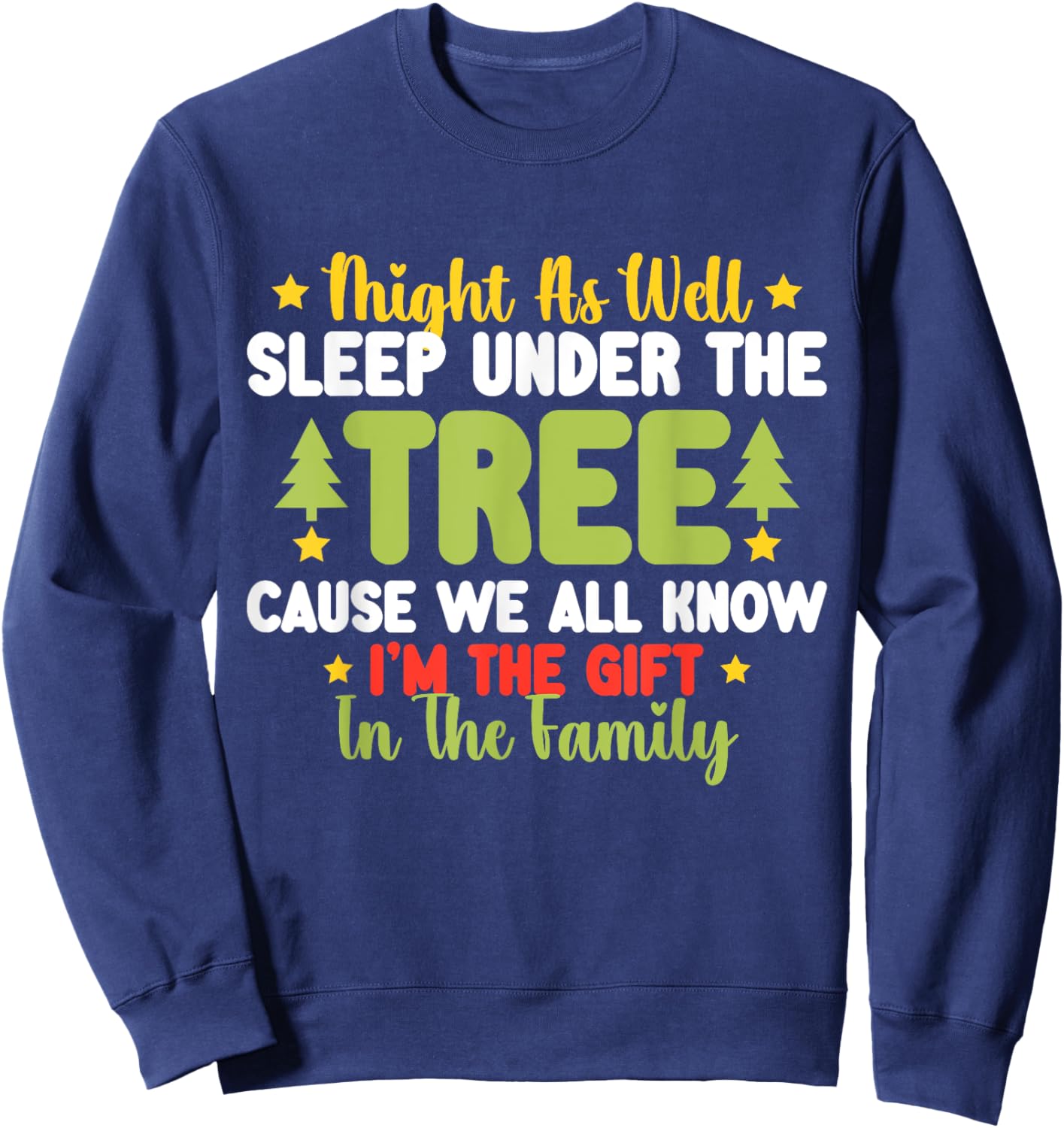 Funny Christmas Kids Men Women Pajamas Boys Christmas Xmas Sweatshirt - Sweatshirt | Navy