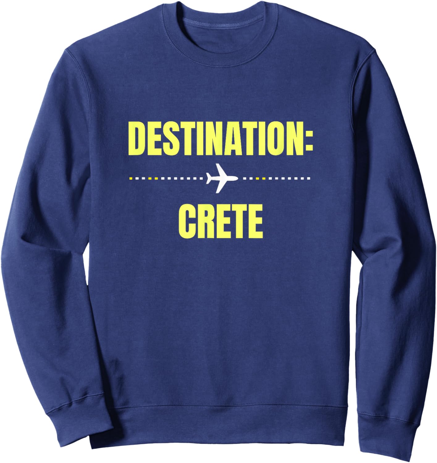 Destination Crete Travel Holiday Tourist Sweatshirt - Sweatshirt | Navy