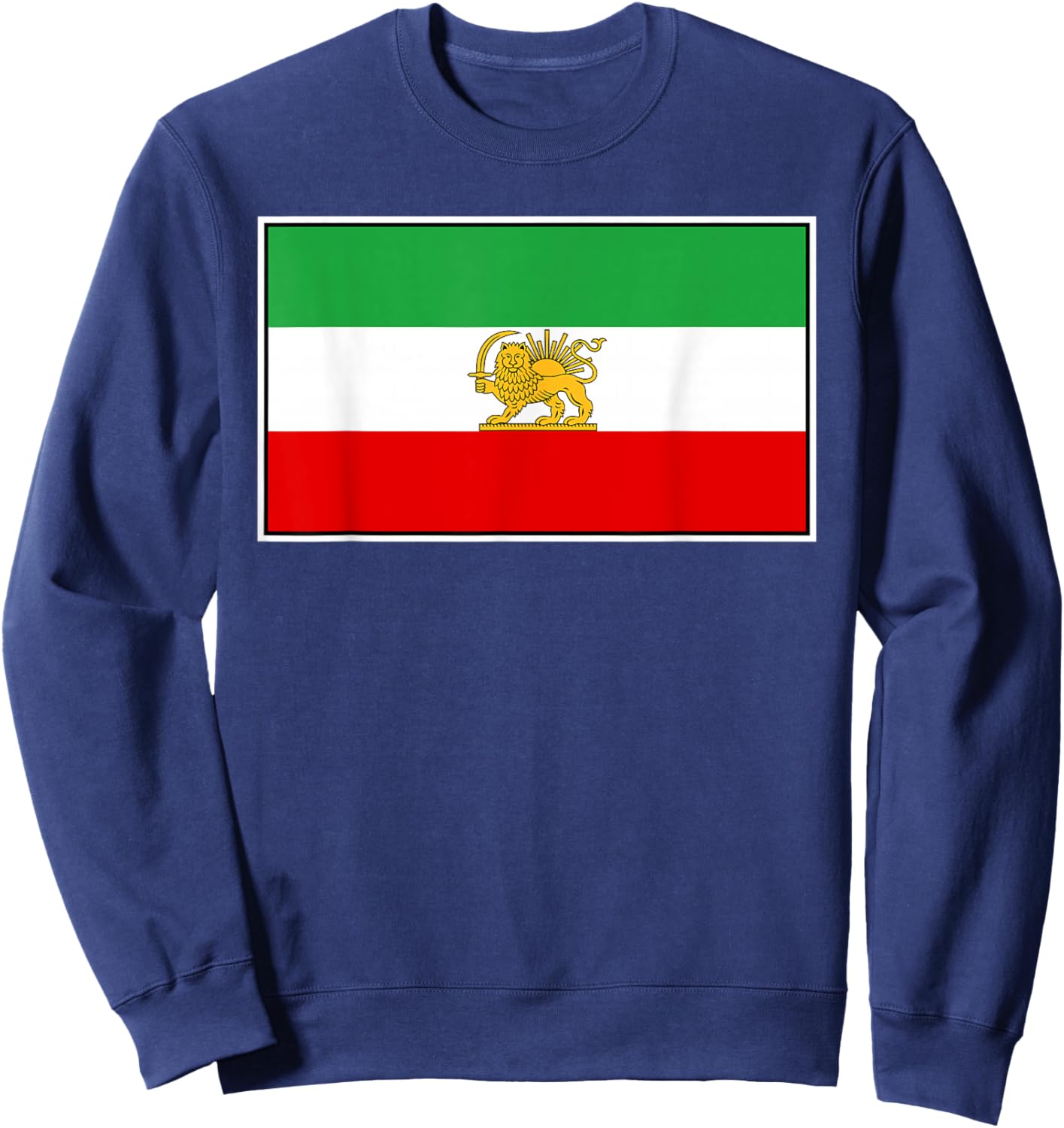 Iran Lion and Sun Flag 1964-1980 Sweatshirt - Sweatshirt | Navy
