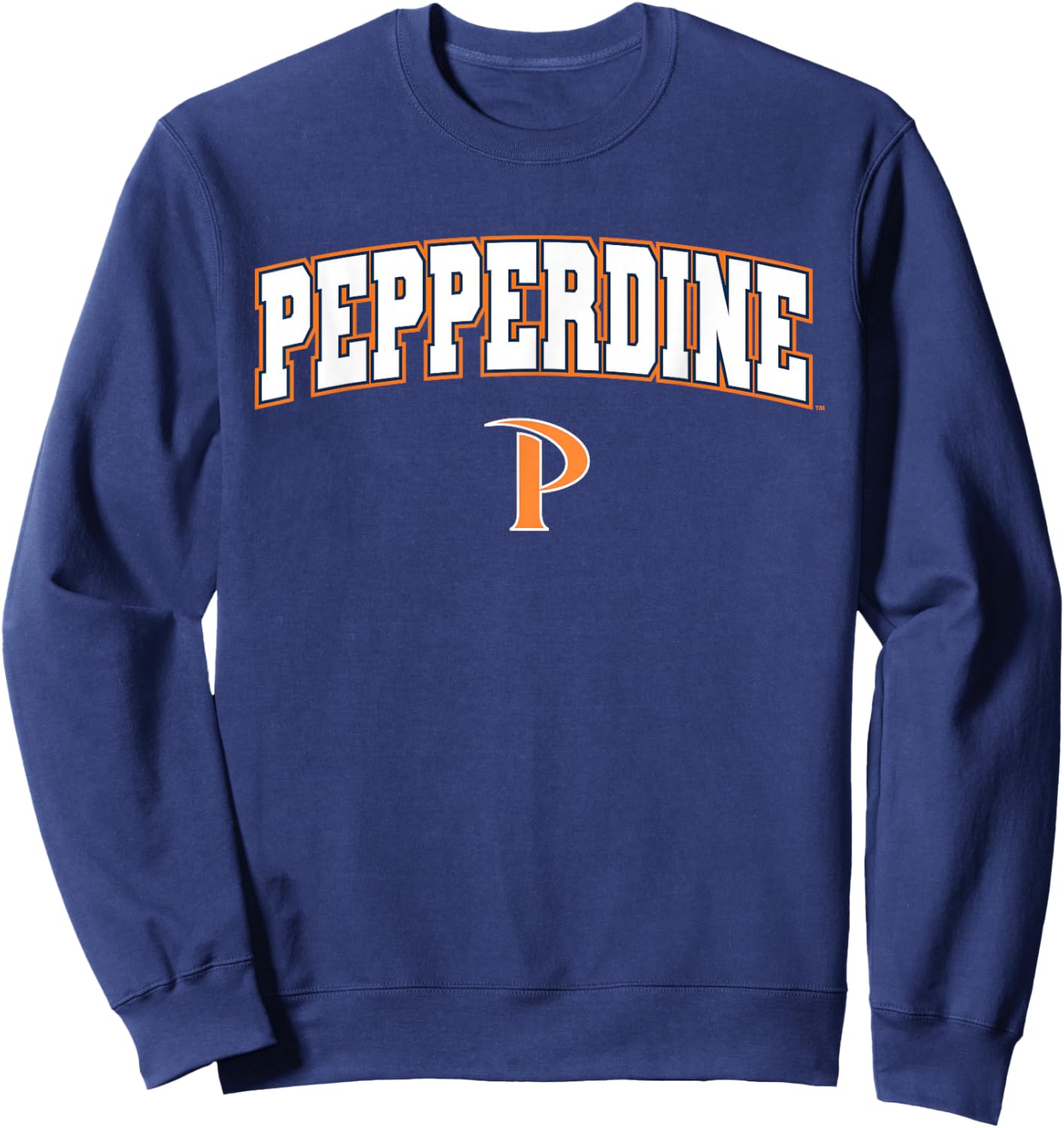 Pepperdine University Waves Arch Logo Sweatshirt - Sweatshirt | Navy