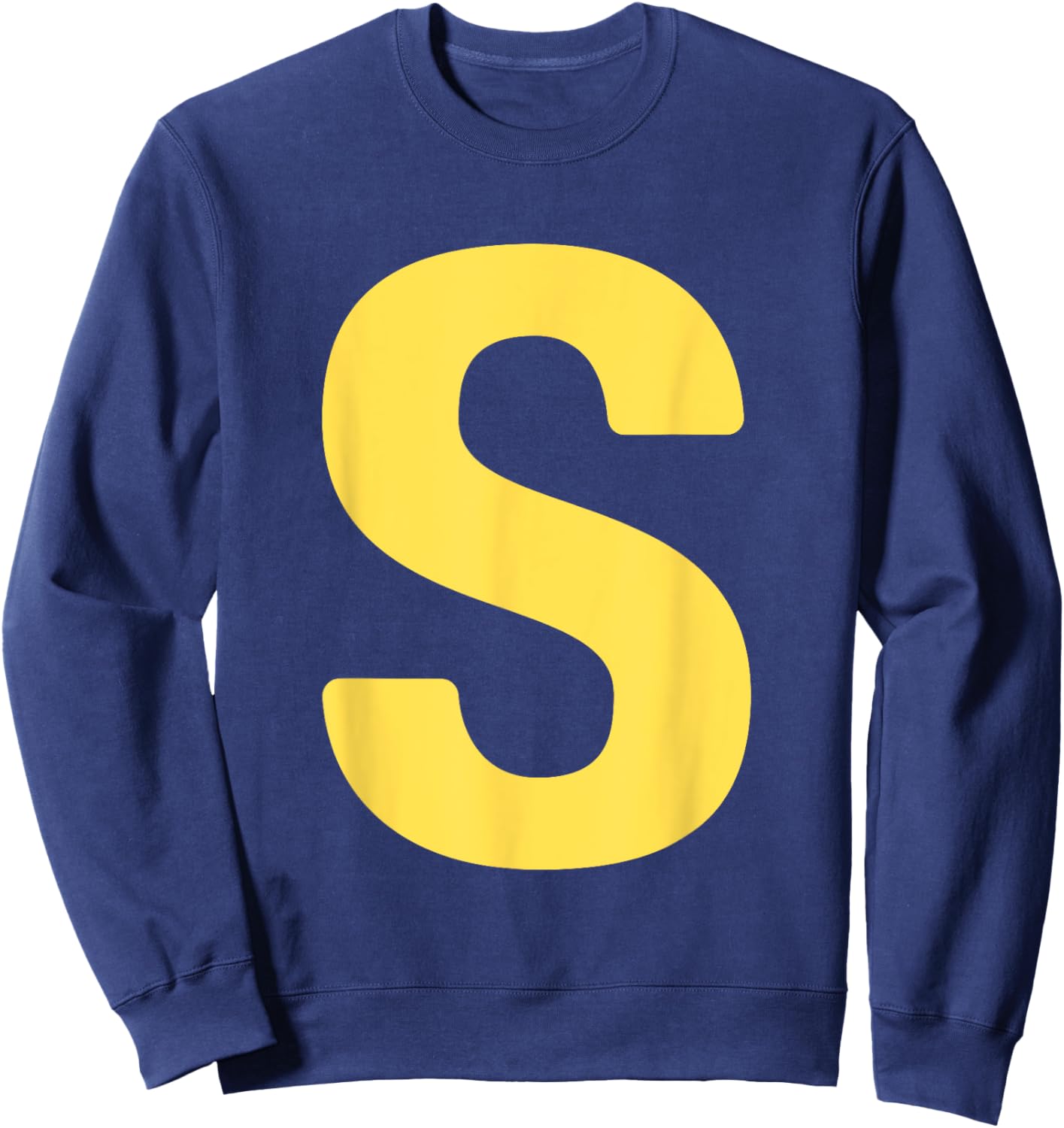 Letter S Funny Chipmunk Groupe Matching Halloween Costume Sweatshirt - Sweatshirt | Navy