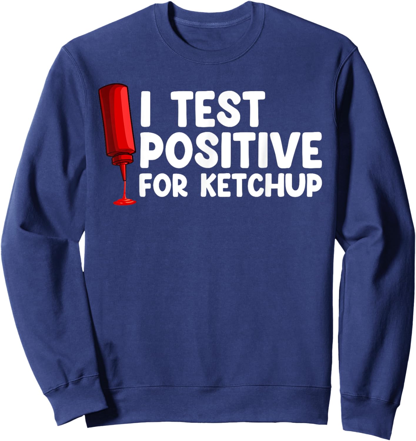 Ketchup Art Women Kids Ketchup Lover Tomato Ketchup Sweatshirt - Sweatshirt | Navy