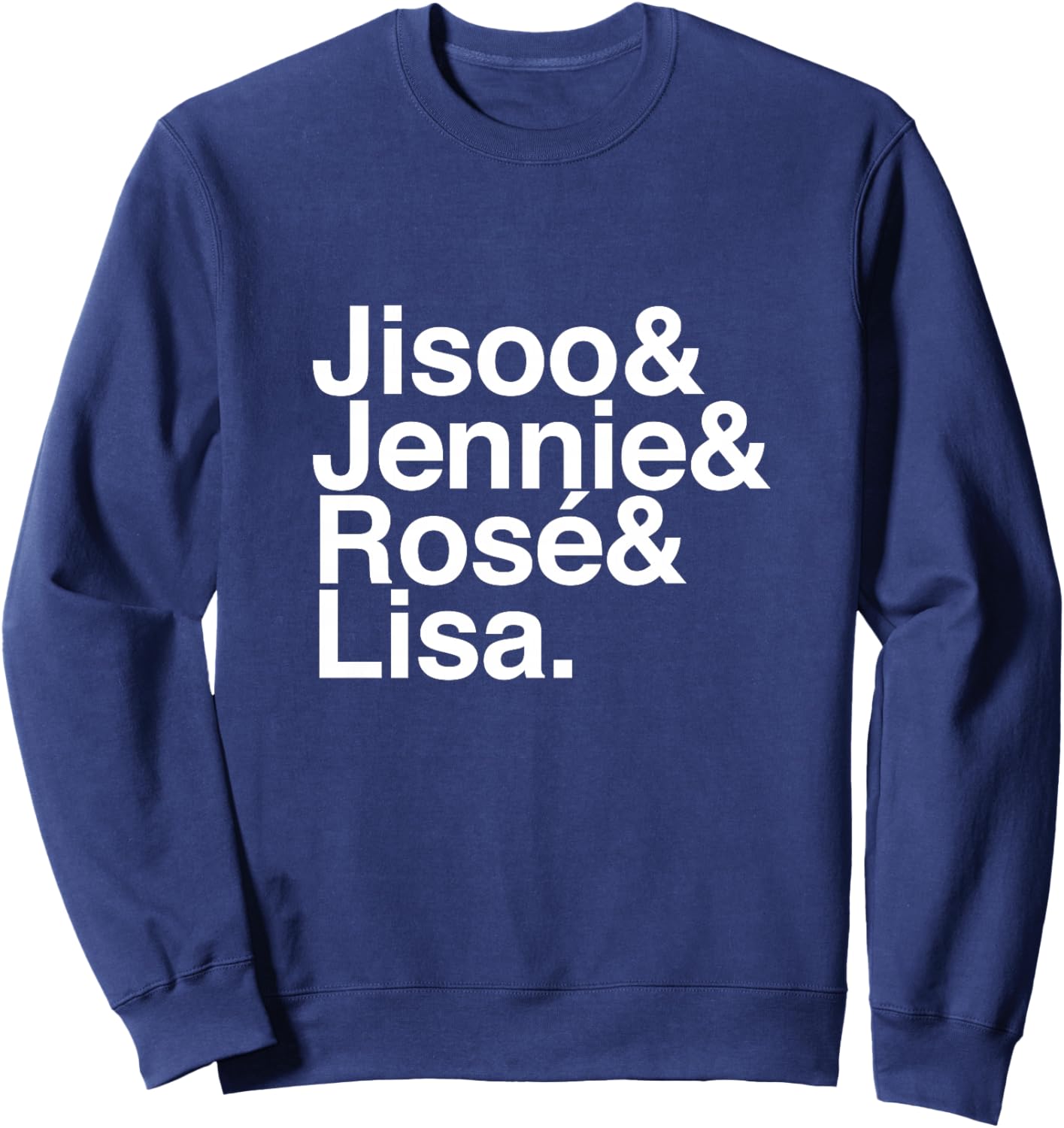 Jisoo, Jennie, Rosé et Lisa Haut de Gamme Sweatshirt - Sweatshirt | Navy