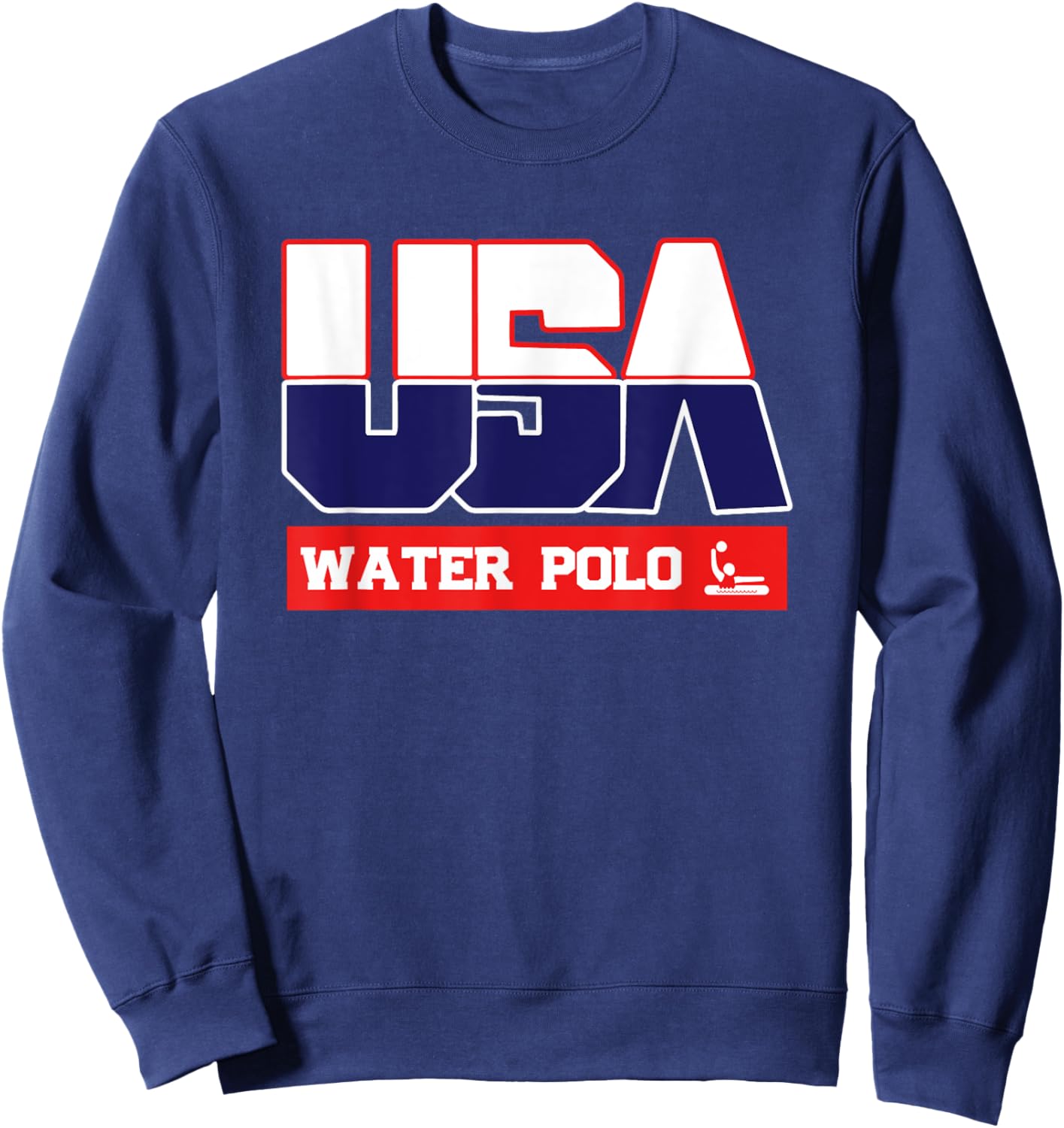 USA Team Water Polo - men & women American sports Sweatshirt - Sweatshirt | Navy