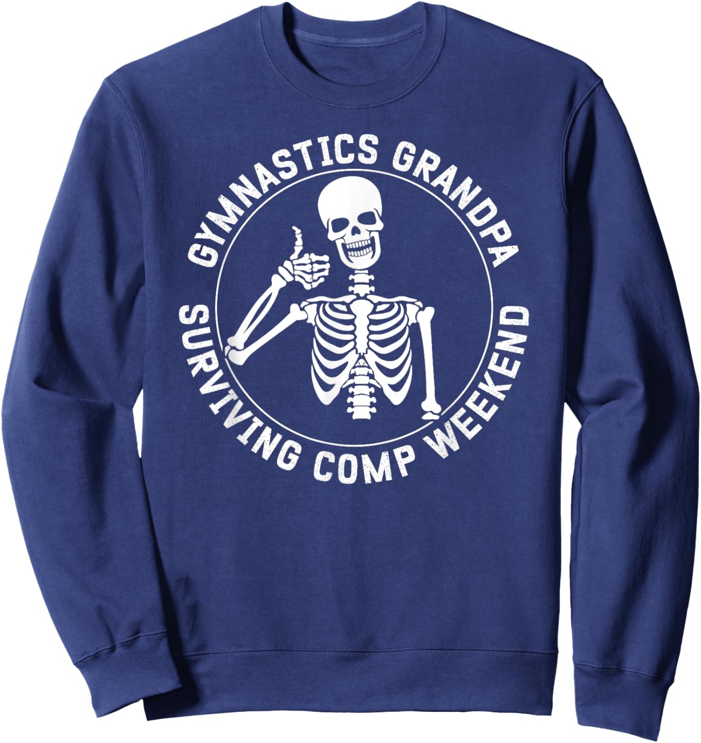 Gymnastics Grandpa Funny Gymnast Grandfather Sweatshirt - Sweatshirt | Navy
