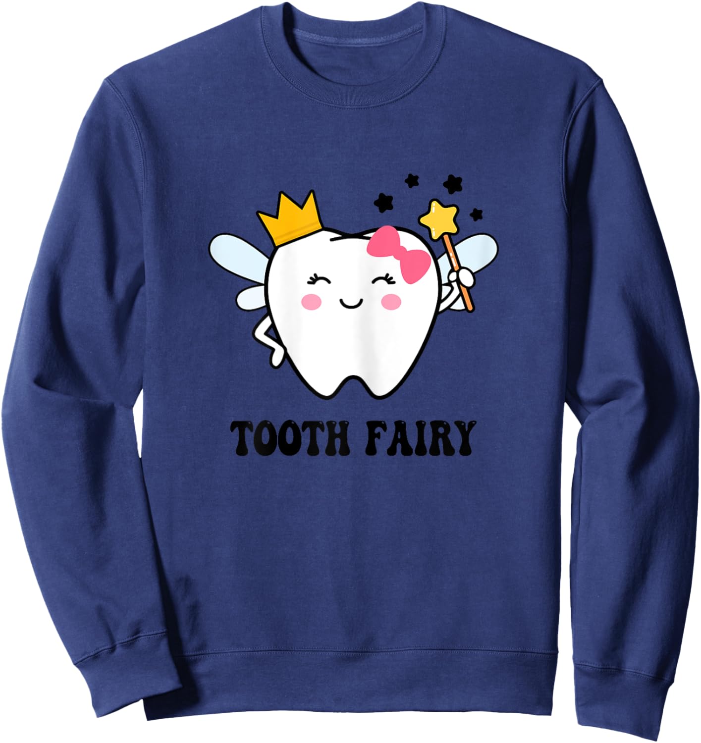 Cute Tooth Fairy Halloween Costume Women Kids Girls Xmas Sweatshirt - Sweatshirt | Navy