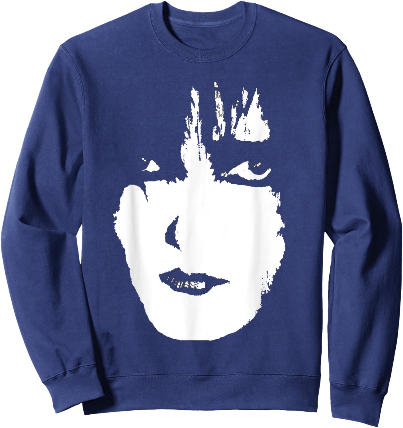 Ghostly Creepy Face Sweatshirt - Sweatshirt | Navy