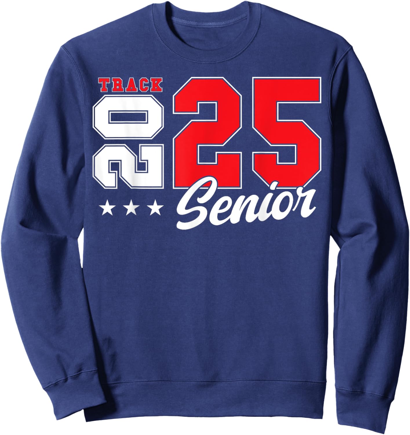 Track Senior Night Track Senior 2025 Graduation 39 Sweatshirt - Sweatshirt | Navy