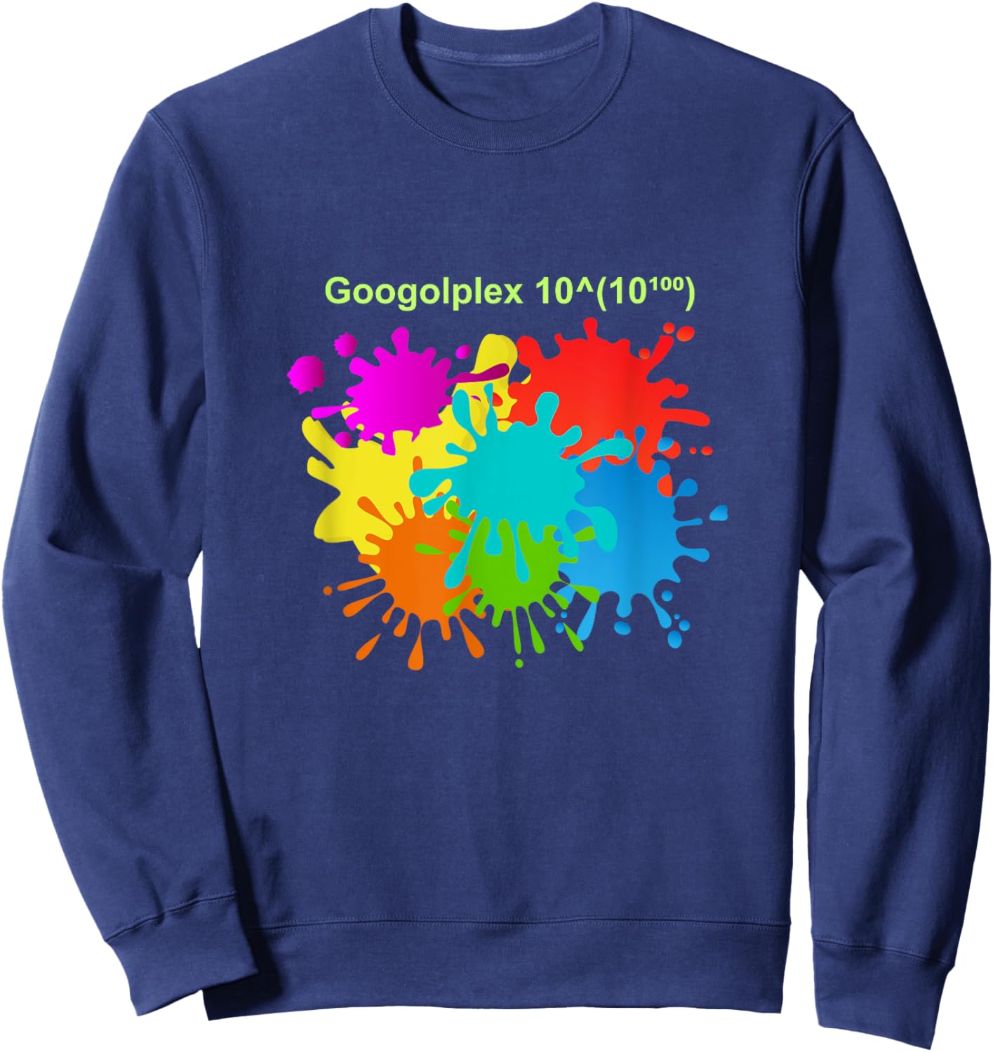 Googolplex Paint Sweatshirt - Sweatshirt | Navy