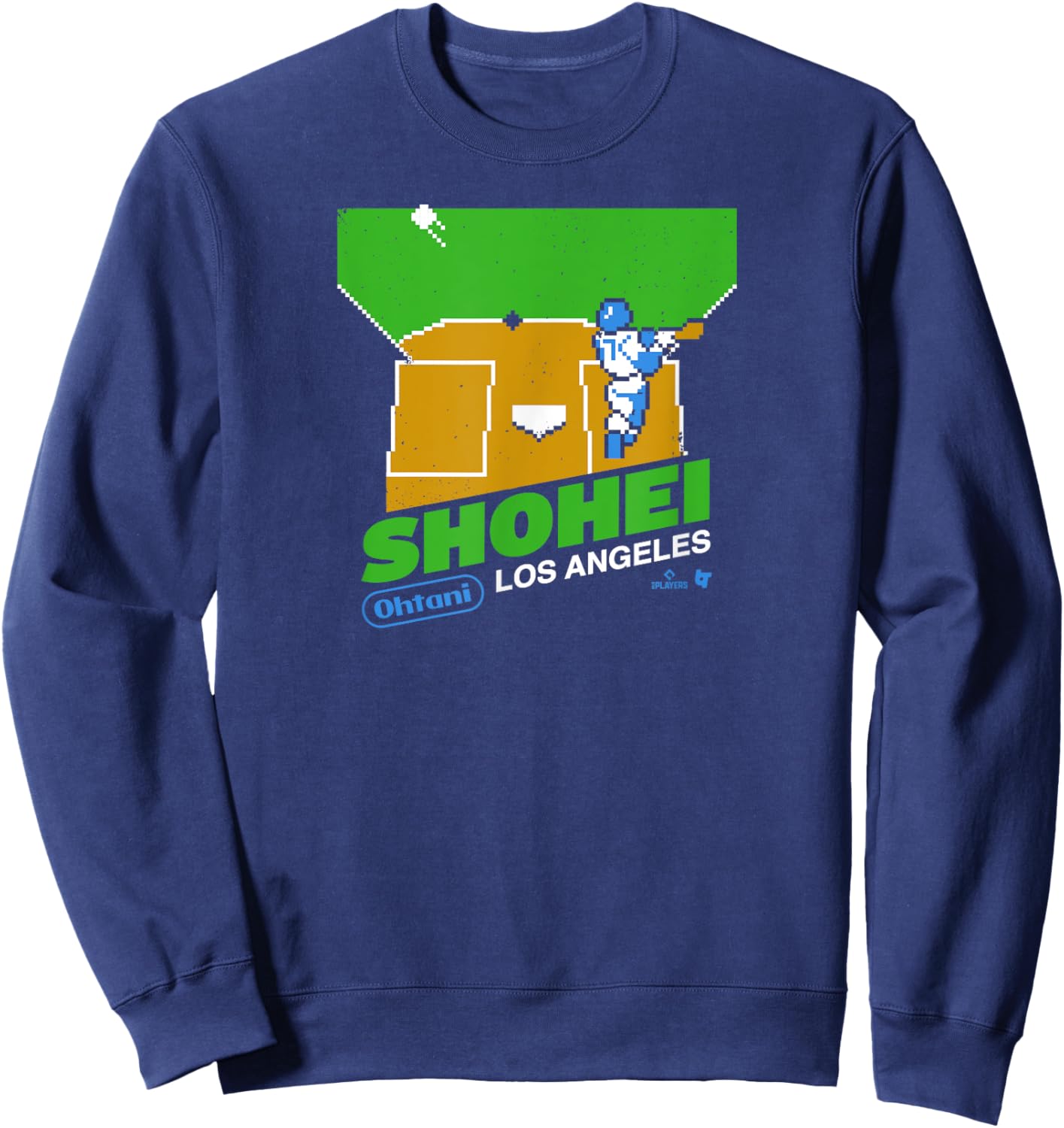 Shohei Ohtani: Retro Game - Los Angeles Baseball Sweatshirt - Sweatshirt | Navy