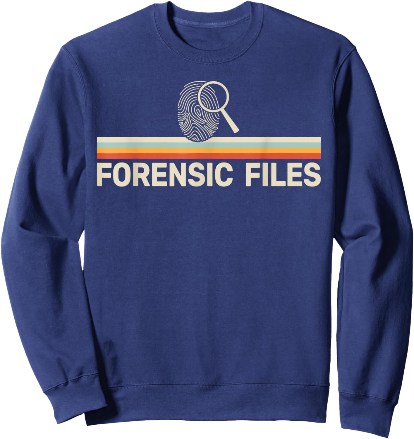 Forensics Crime Investigator retro Forensic Science Sweatshirt - Sweatshirt | Navy