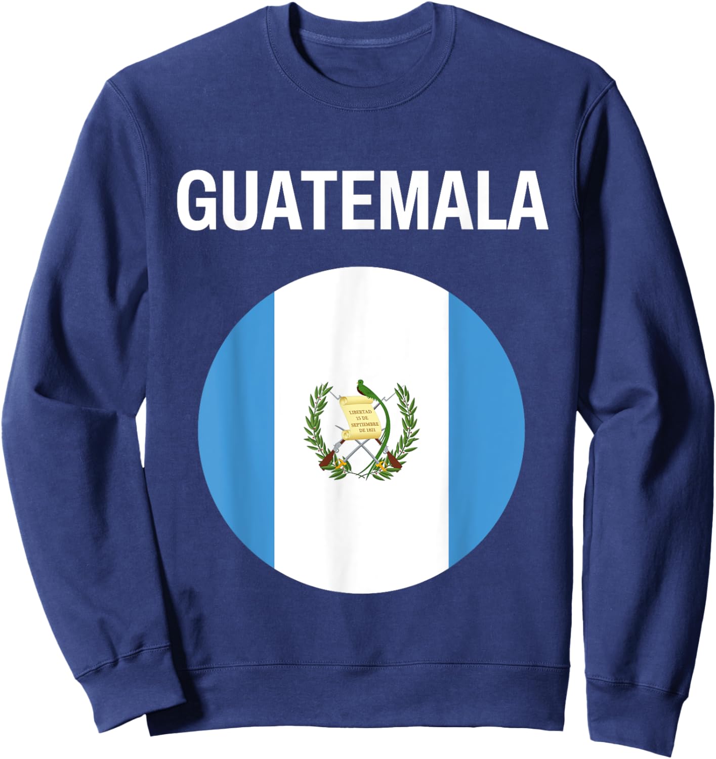 Guatemala Flag Modern Sweatshirt - Sweatshirt | Navy